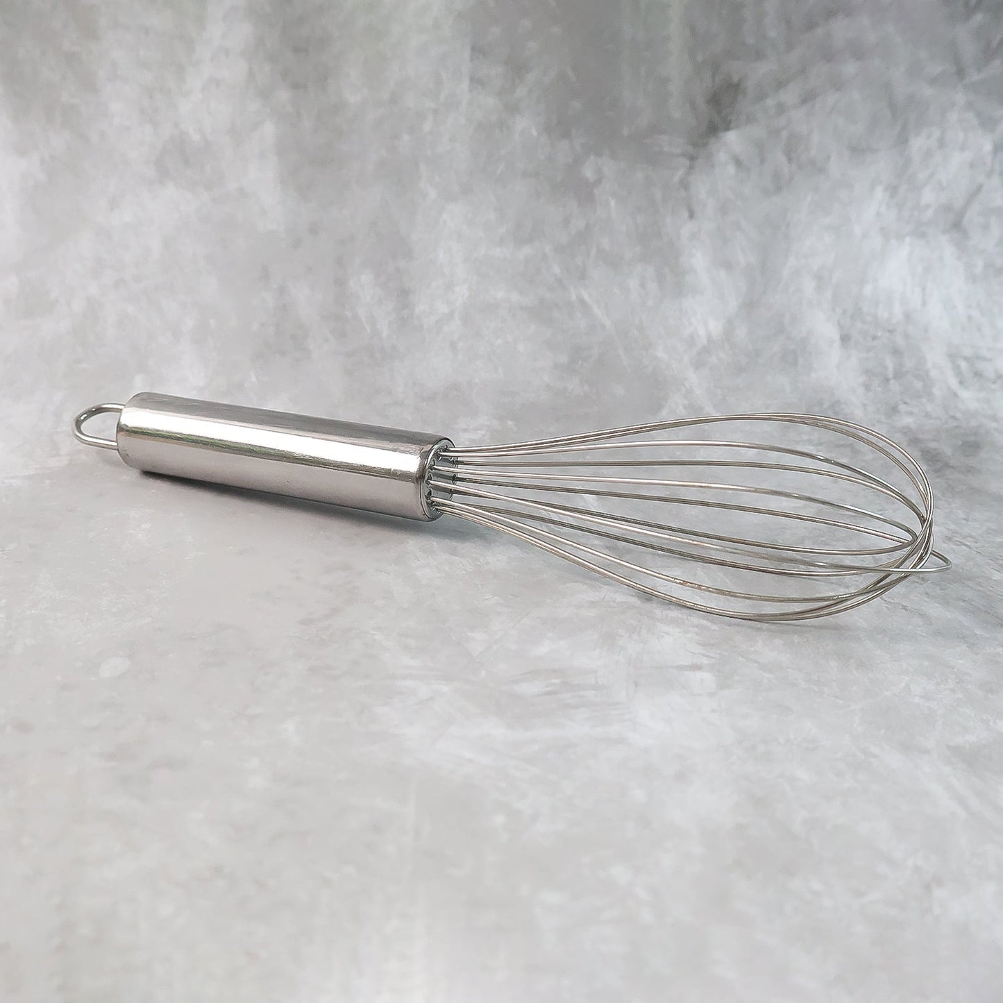 Multi-purpose small stainless steel whisk with ergonomic handle