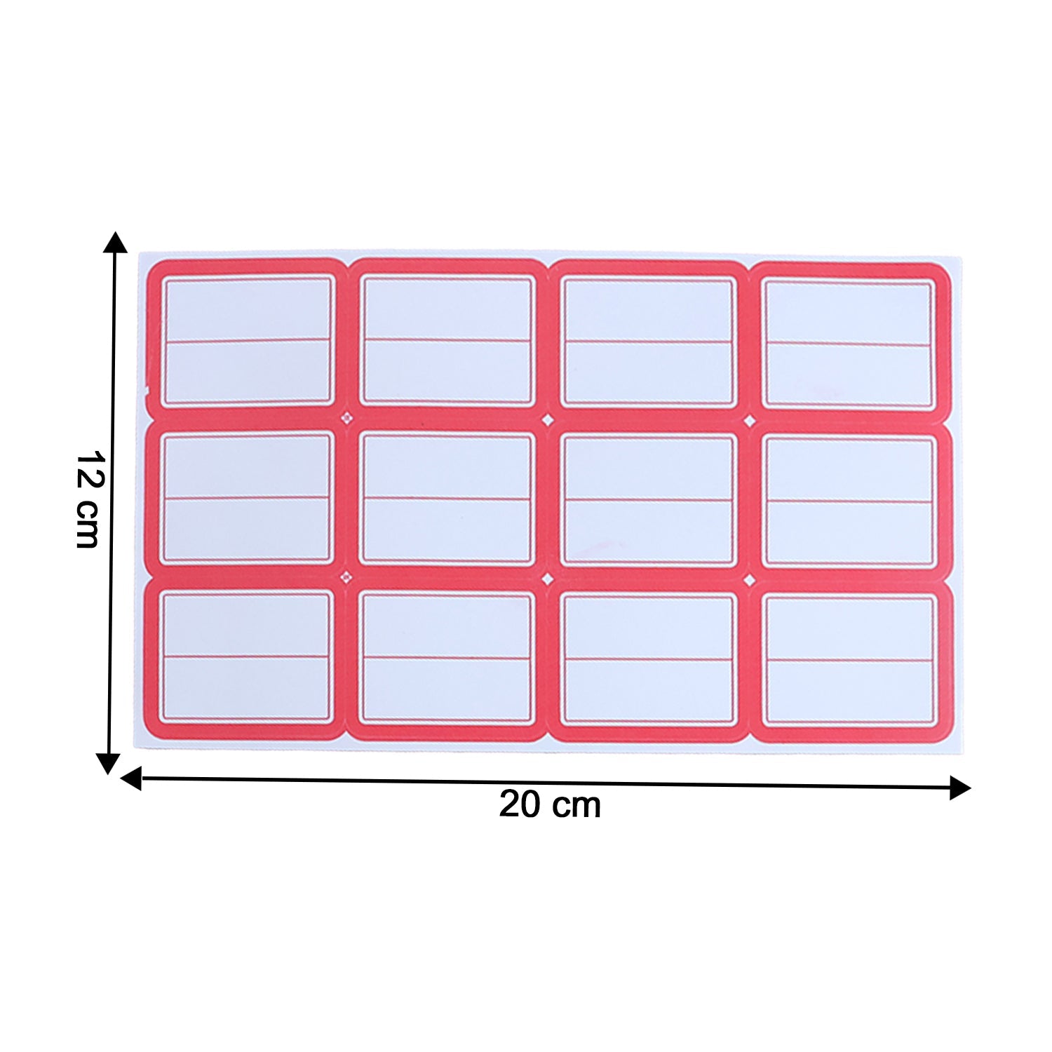 Multiple sheets of durable self-adhesive shipping label stickers