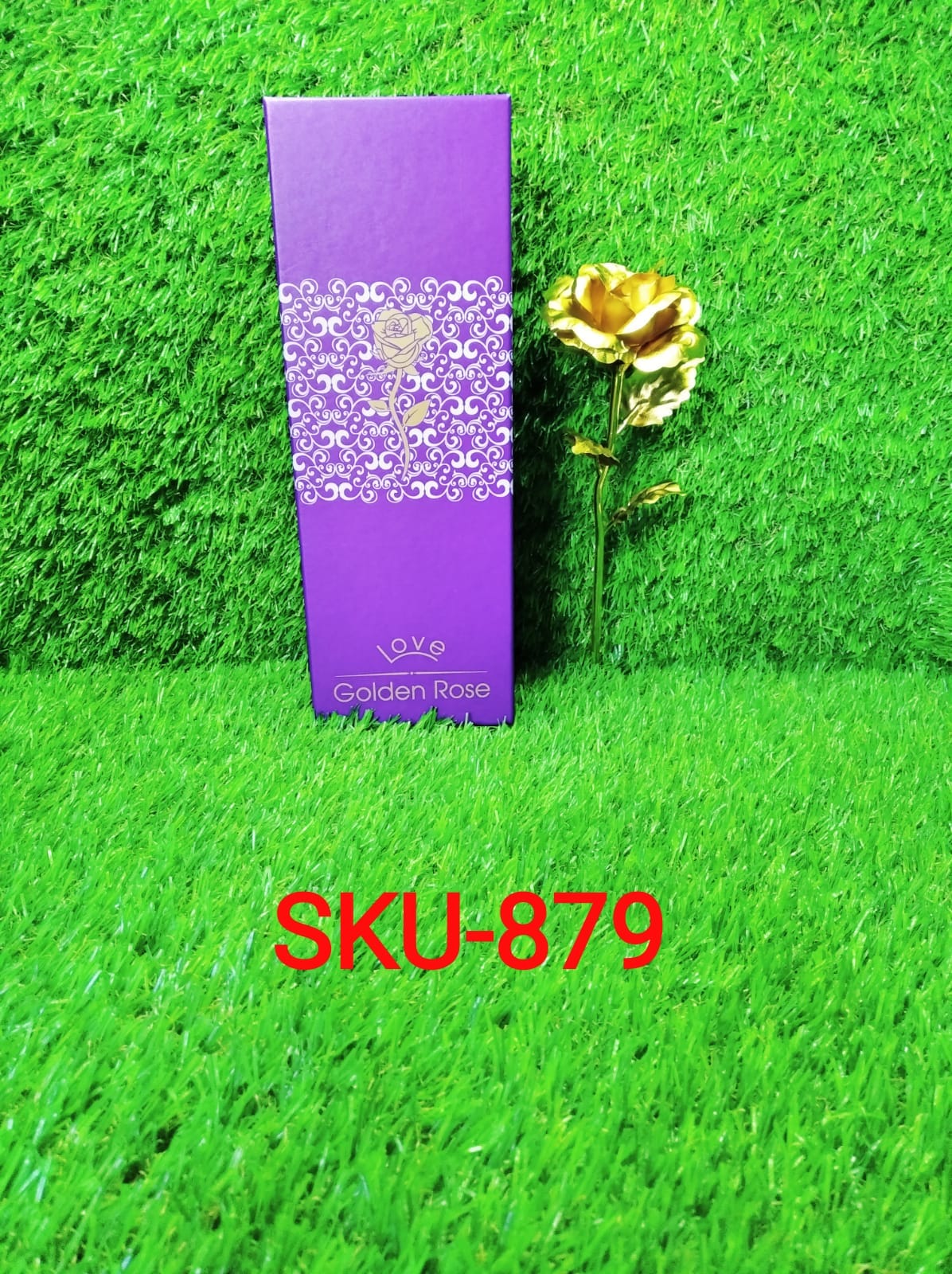 The 10-inch artificial golden rose, a thoughtful and lasting gift.