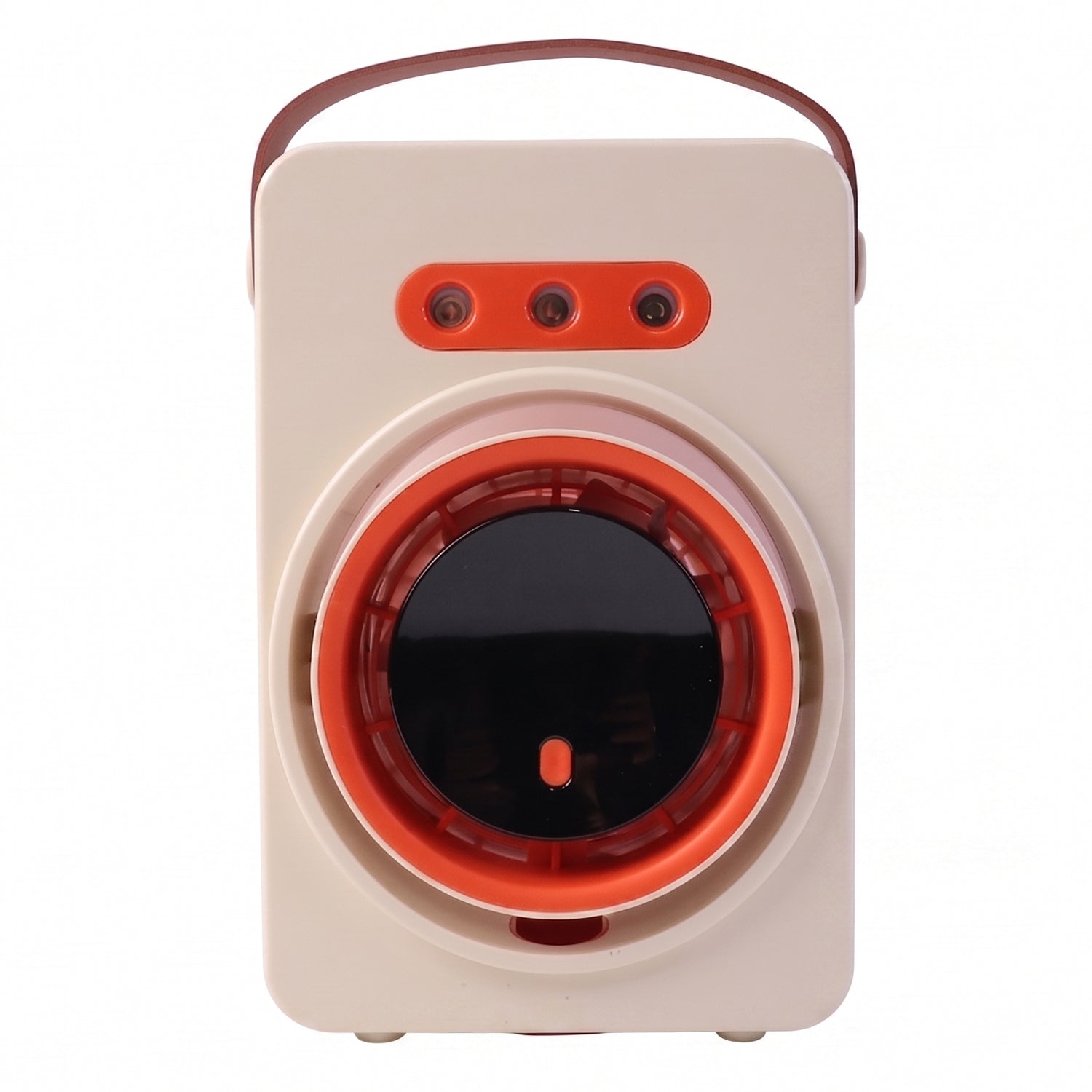 Compact air cooling fan suitable for portable use