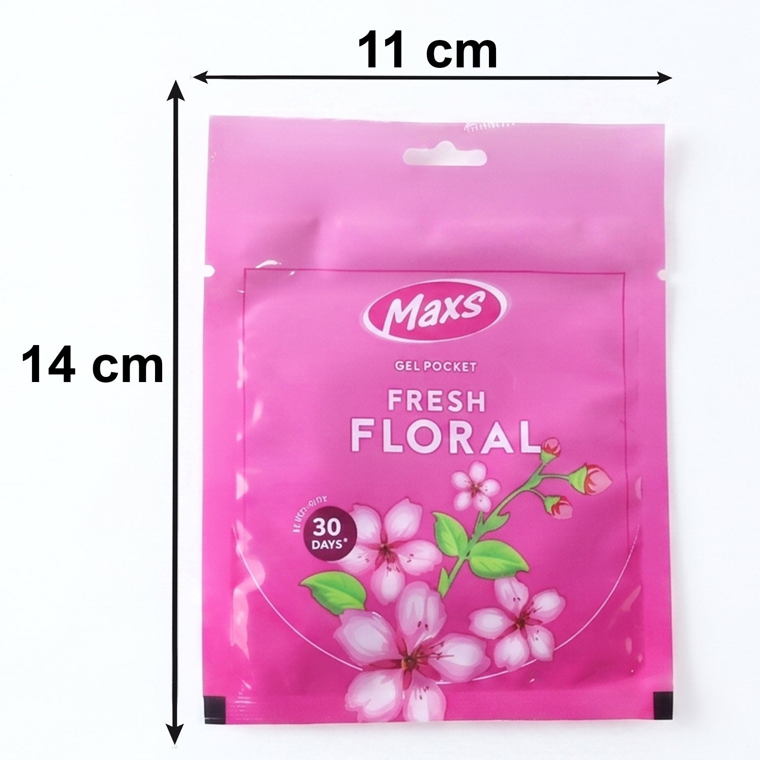 Maxs Gel Air Freshener packaging, highlighting its long-lasting scent.