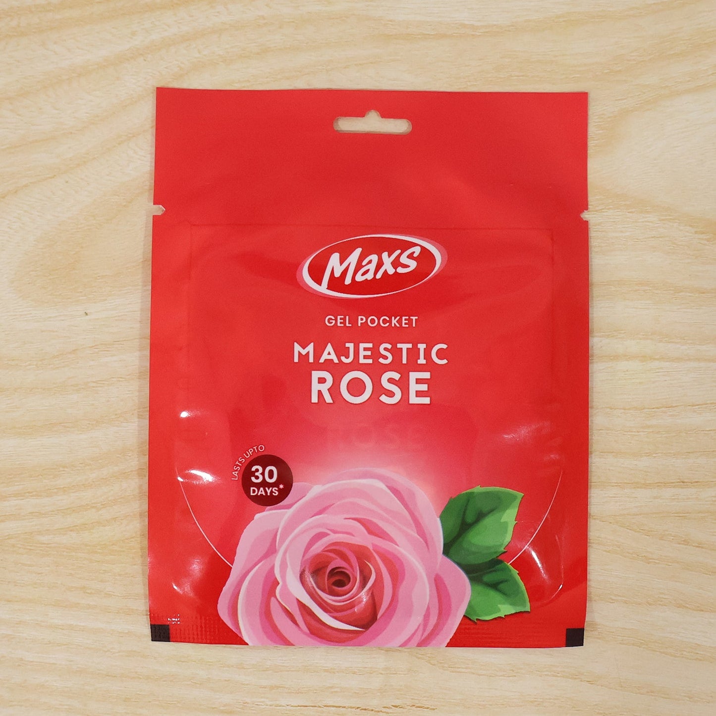 Maxs gel air freshener with rose petals for fragrance enhancement