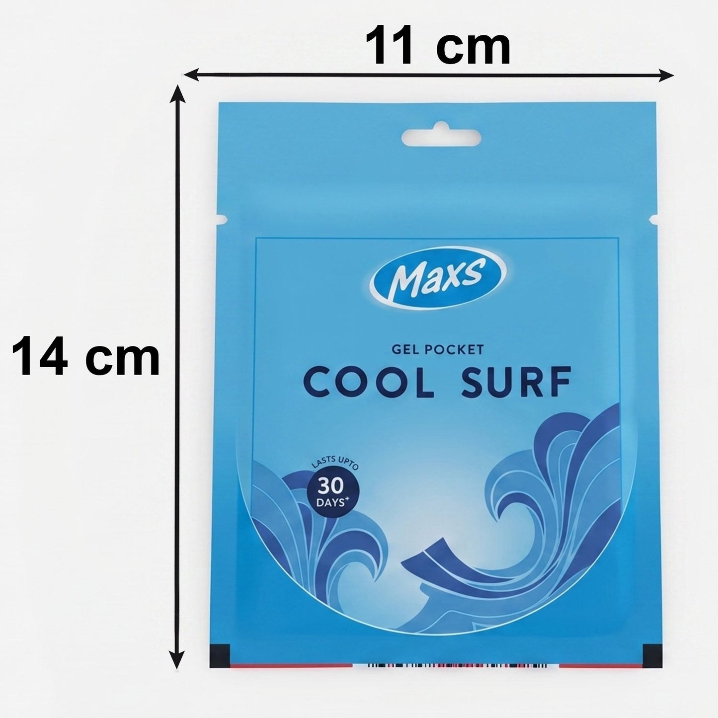 Side profile of Maxs gel air freshener