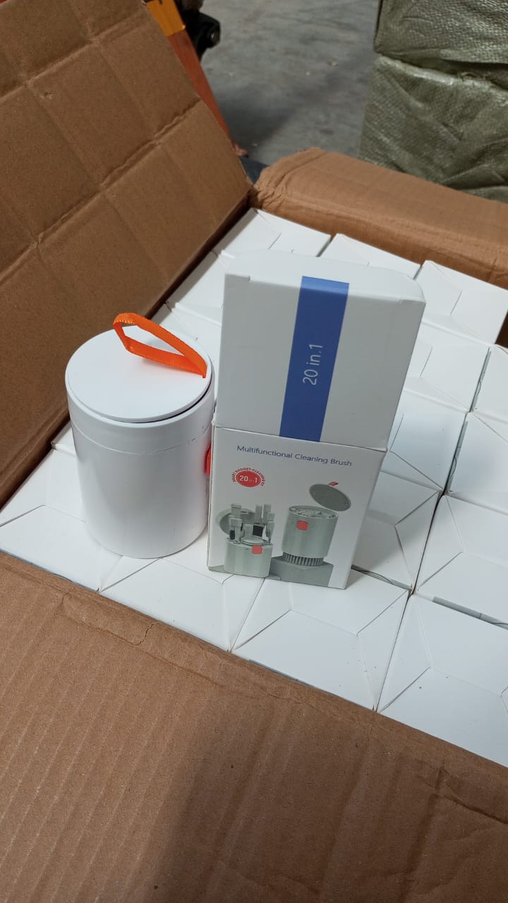 An array of specialized cleaning tools from the electronics cleaning kit.