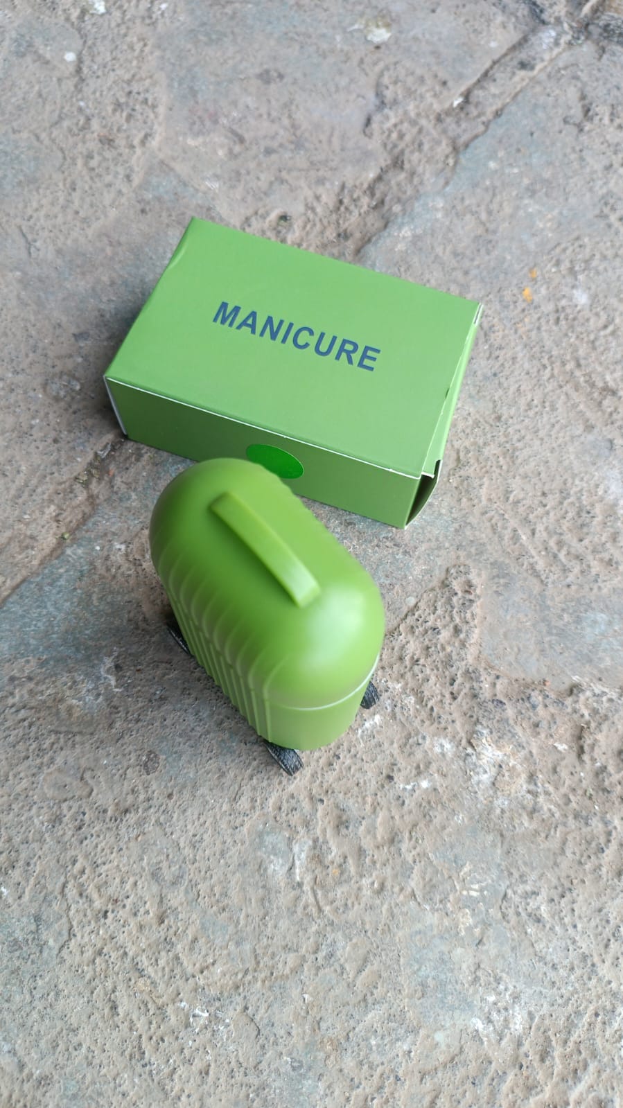 The compact travel case showcasing the full range of nail grooming instruments.