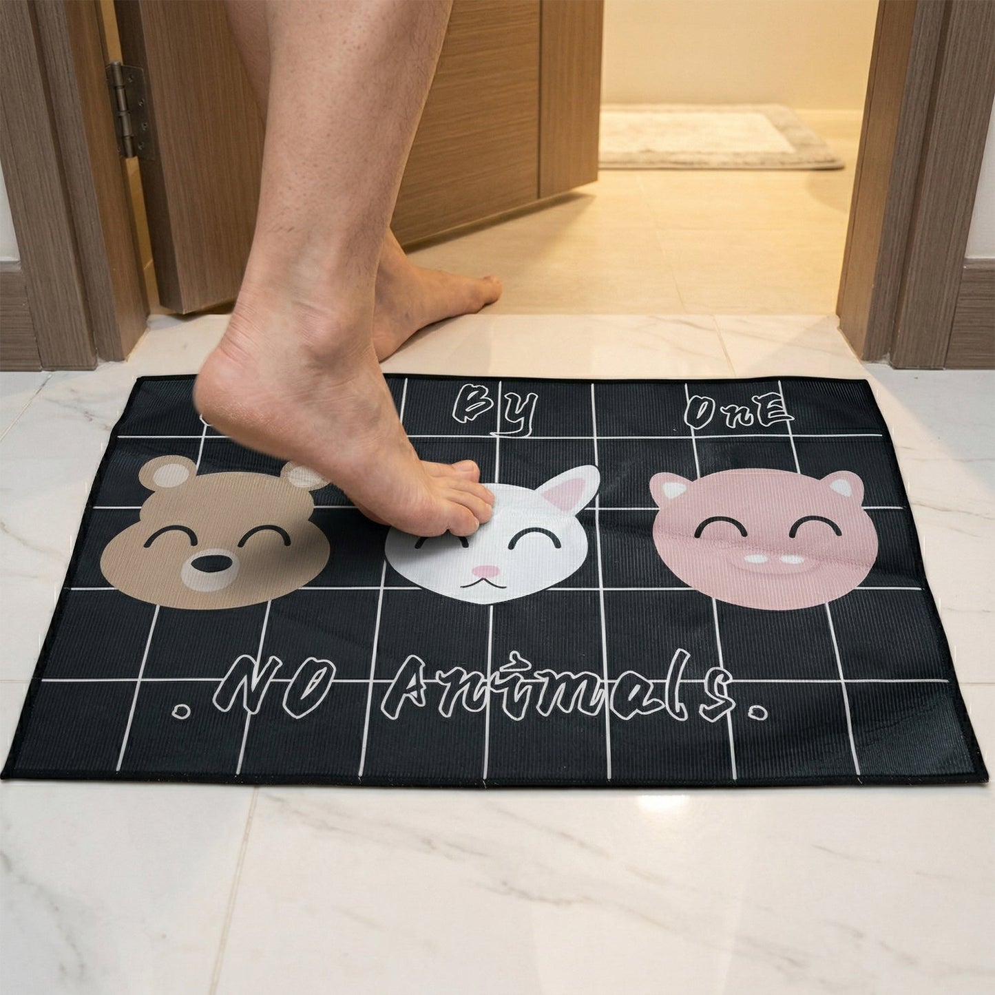 Anti-skid printed mats suitable for kitchen and hallway