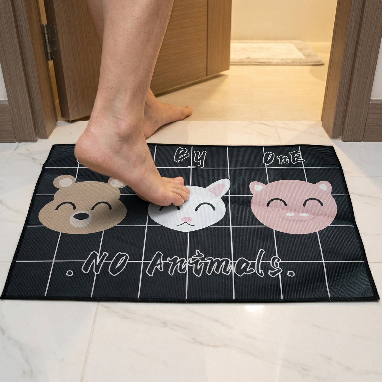 Anti-skid printed mats suitable for kitchen and hallway