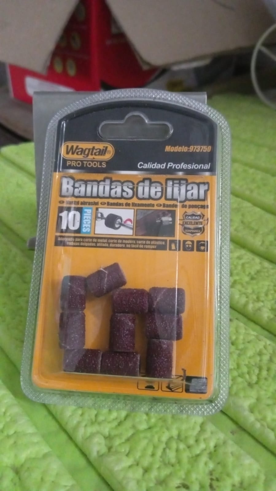 Nail drill sanding band bits set for manicure and pedicure treatments