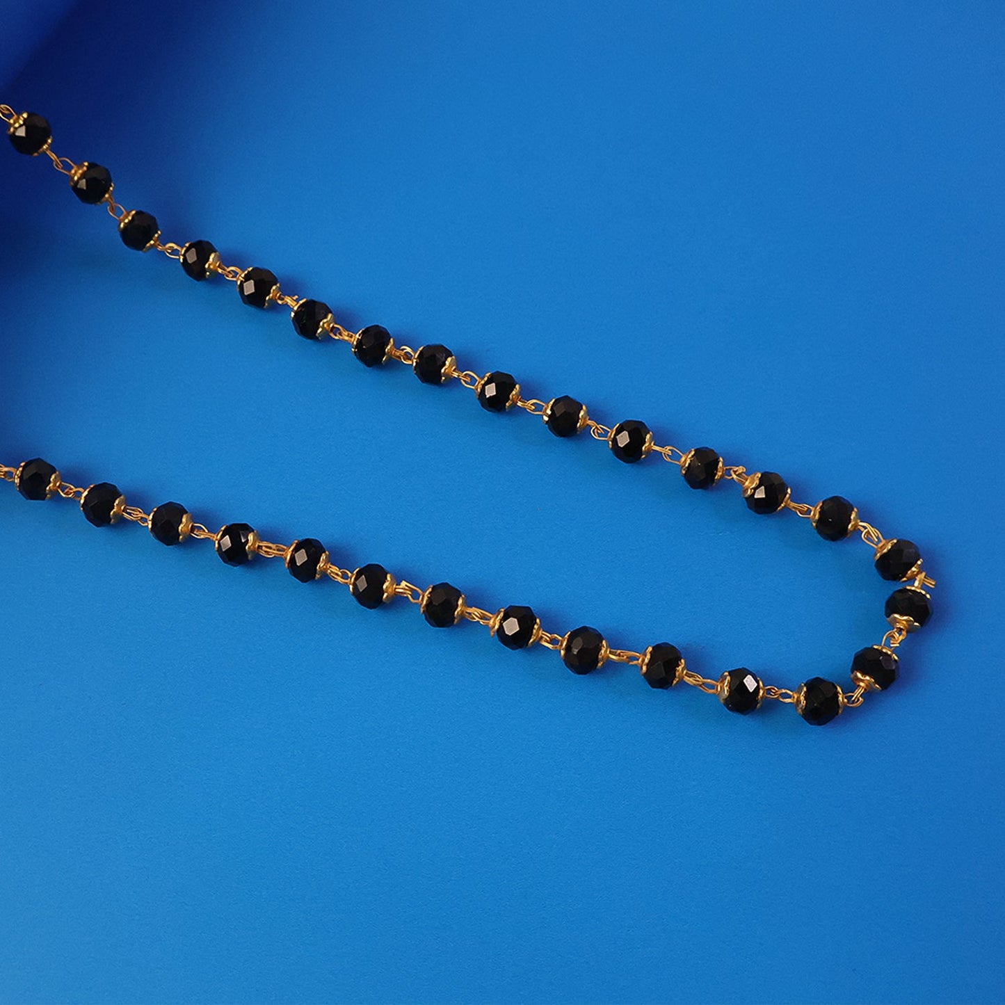 Festive traditional black beads mangalsutra necklace for women