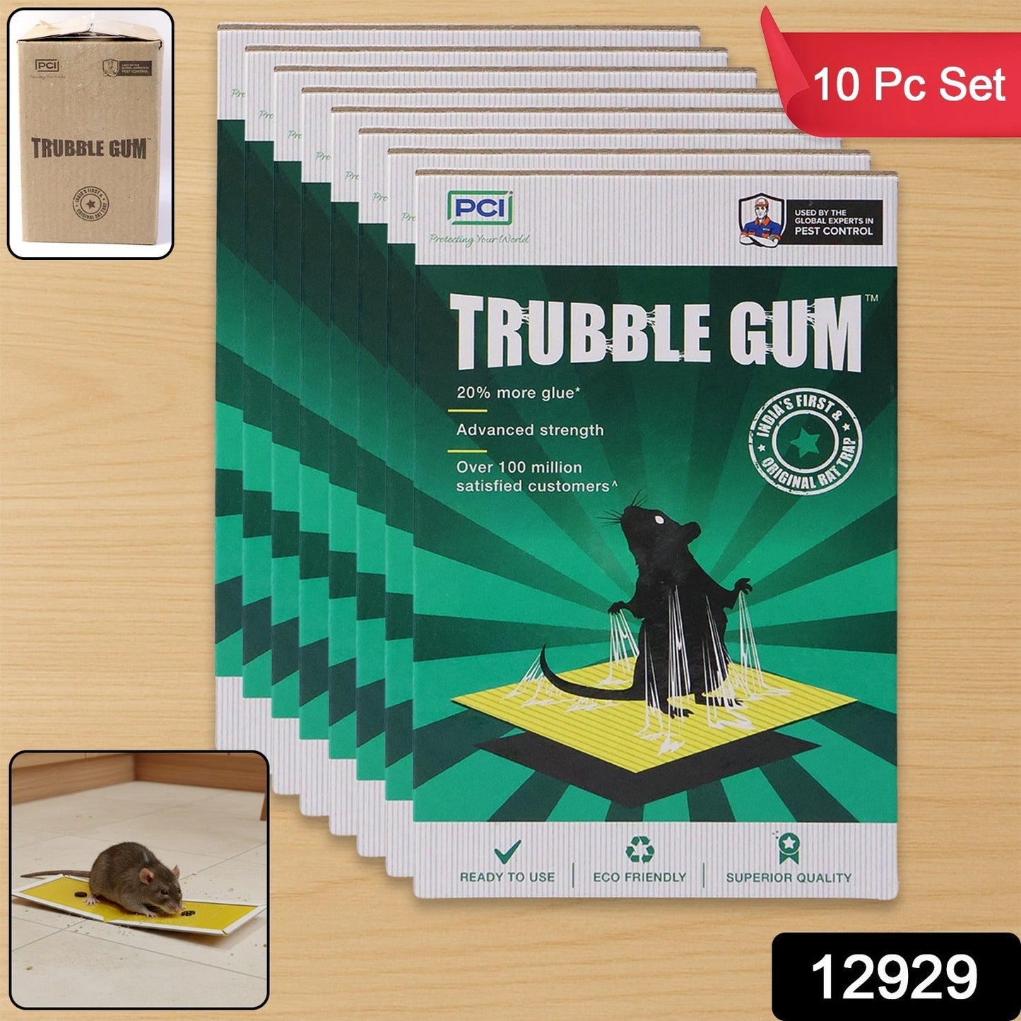 Sheets of glue trap for mice and rats