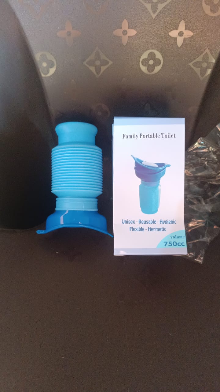 Travel-friendly foldable urinal bottle reusable and hygienic portable potty