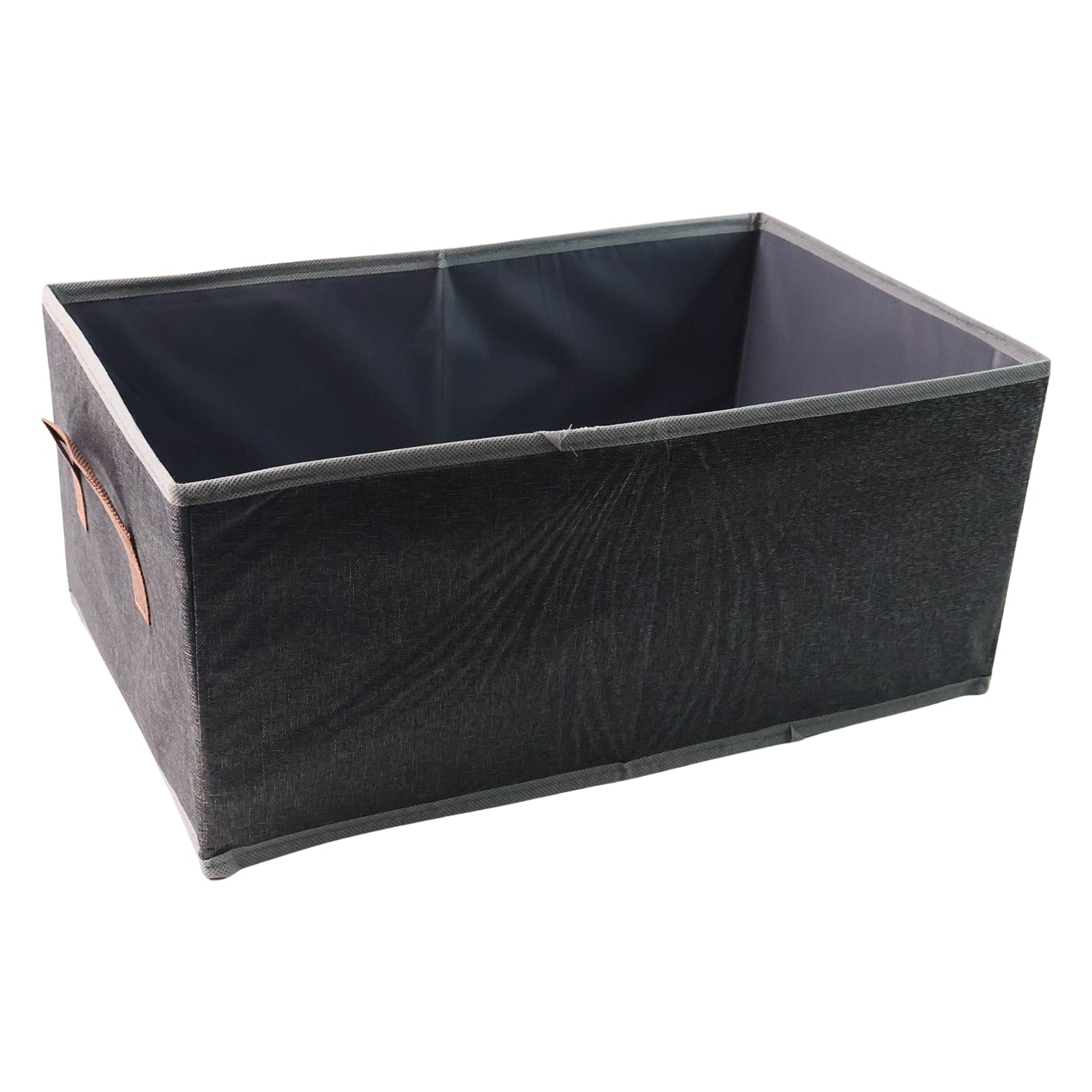 Large fabric storage bin ideal for organizing books and home essentials