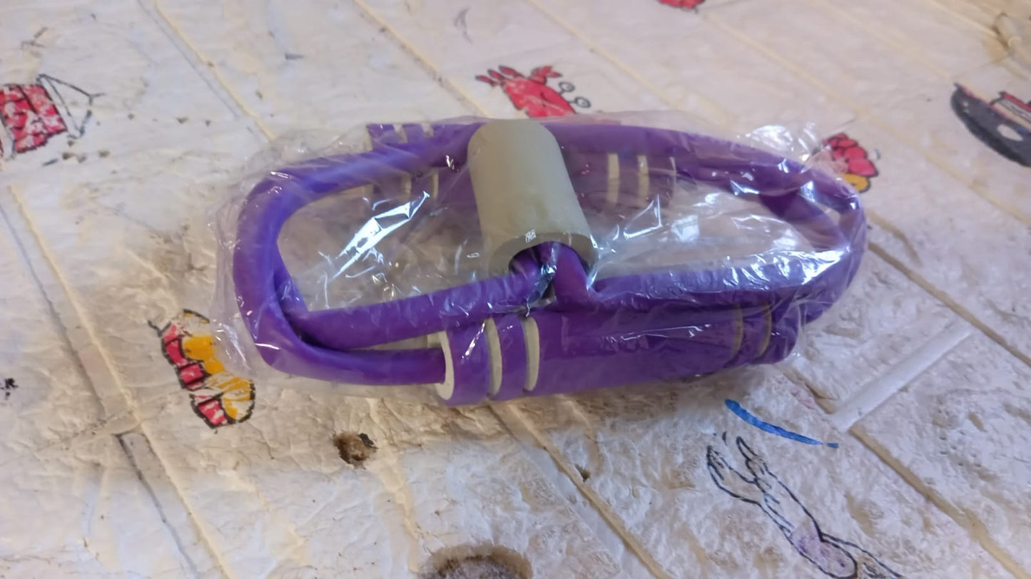 Versatile resistance loop band displayed, perfect for yoga and fitness enthusiasts.