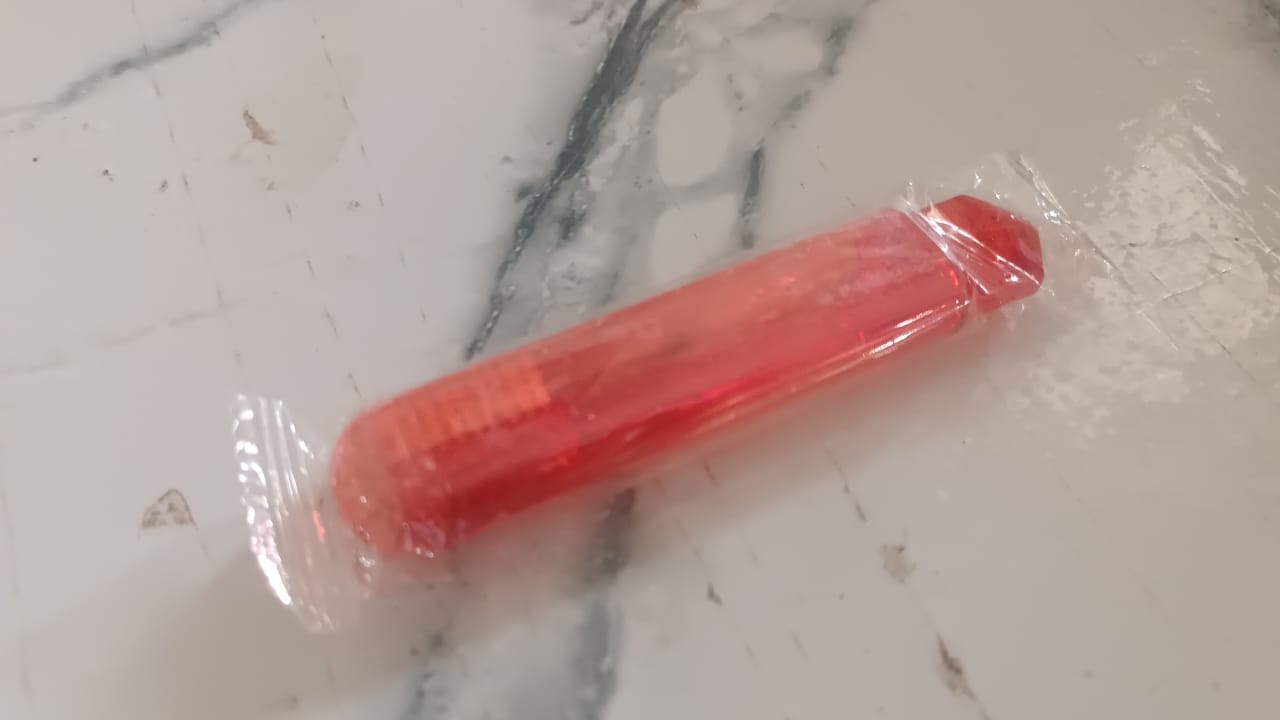 Lightweight foldable toothbrush ready for travel and daily use.