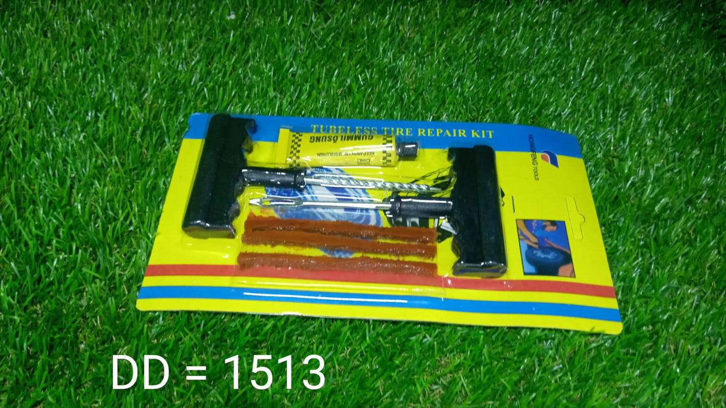 Full set of RaceVault tyre repair tools for emergency fixes on cars and bikes.