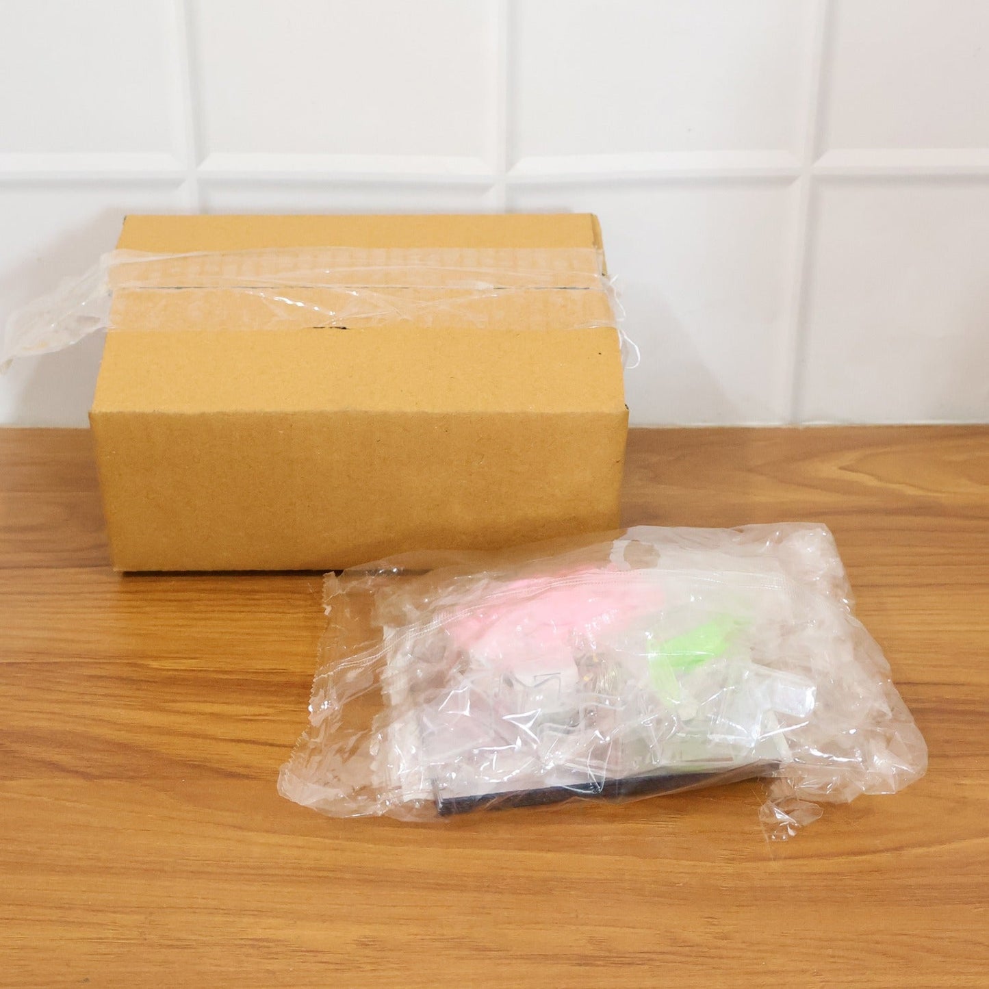 Warm ambient glow from decorative tulip flower LED cube lamp at night