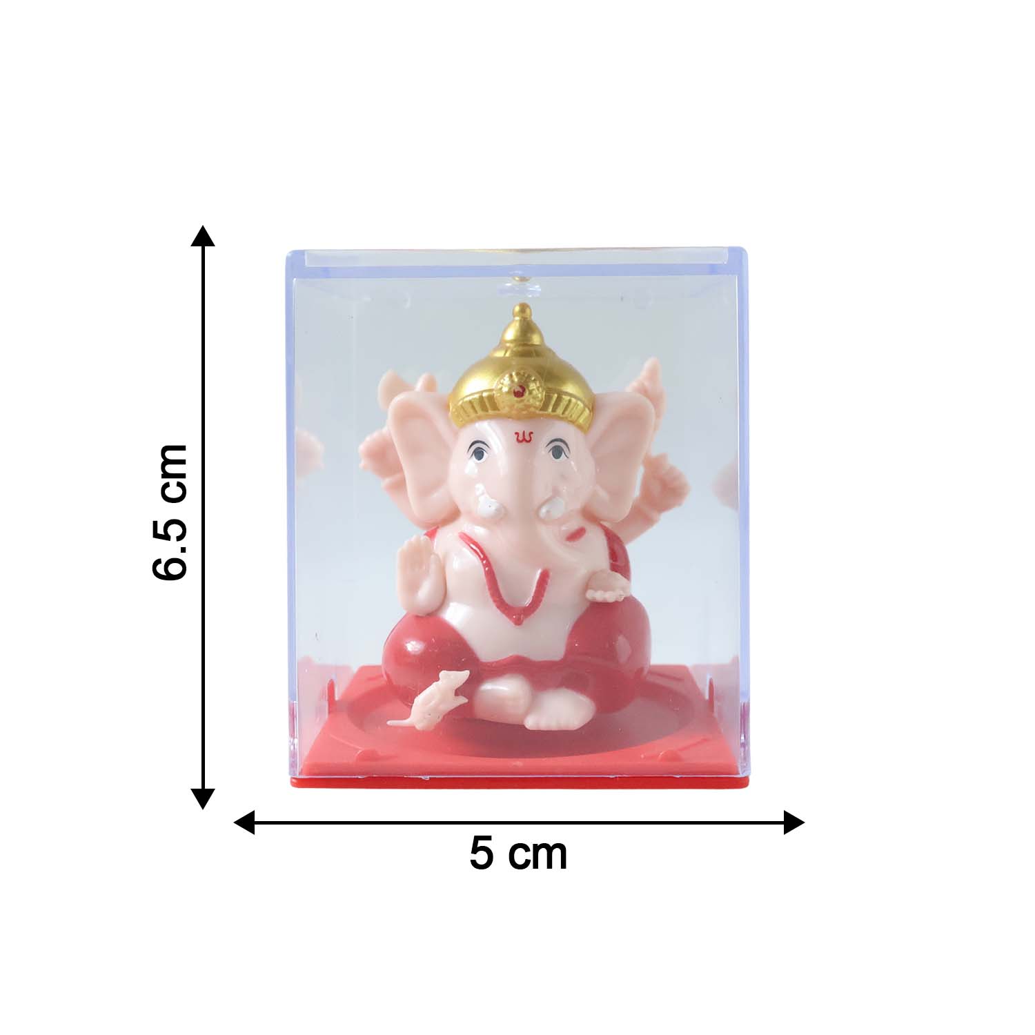 Decorative small Ganesha statue featuring unique hand movement design