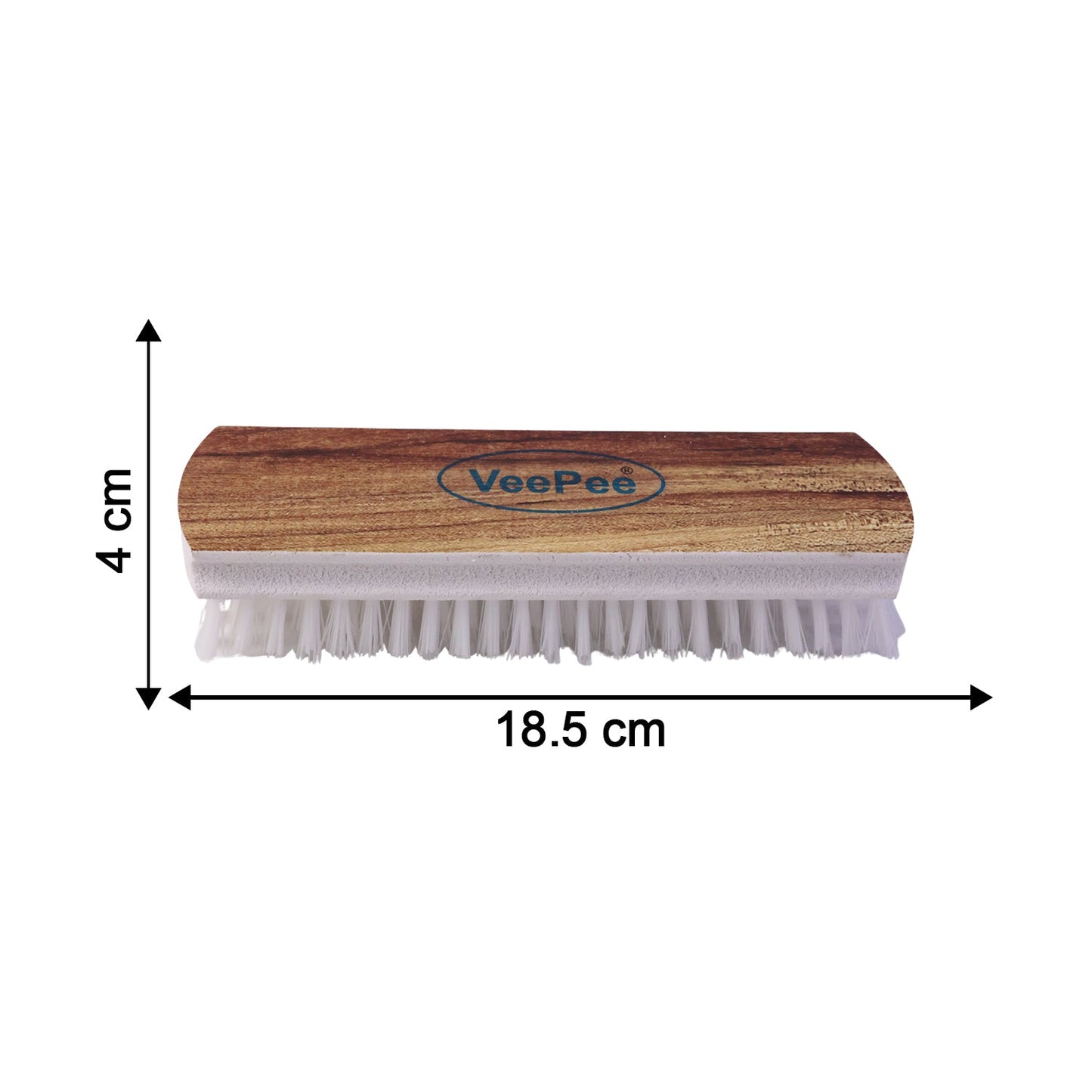 Cloth Washing Scrub Brush Ð Heavy-Duty Nylon Bristles & Wooden Handle