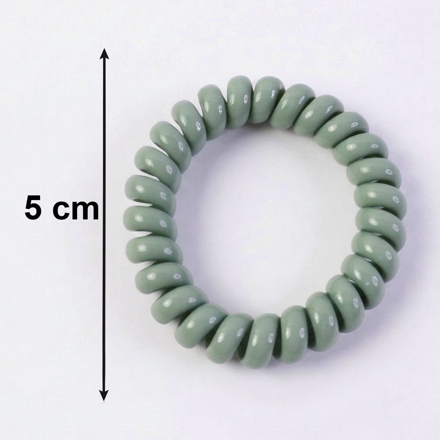 Soft Stretchable Telephone Wire Hair Bands Ð No Crease & Waterproof