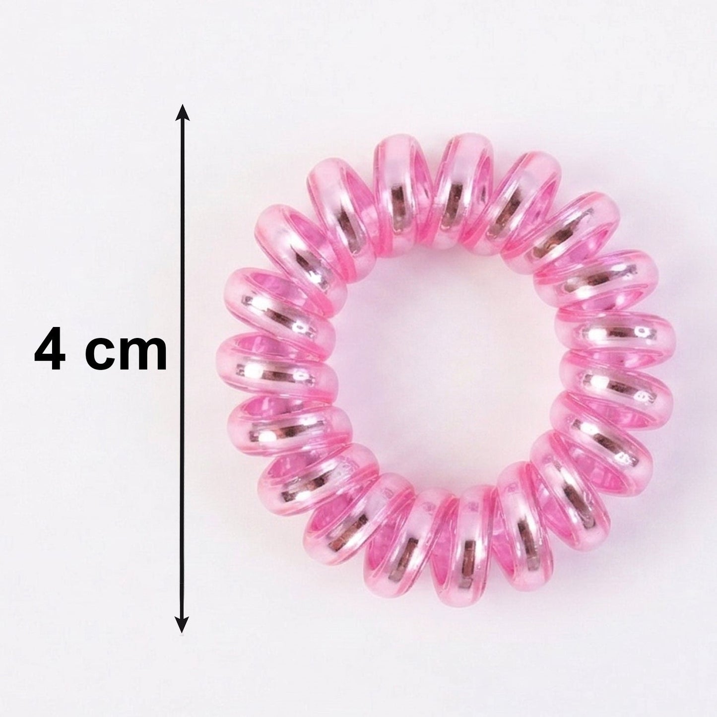 Demonstration of the stretchable spiral coil hair tie
