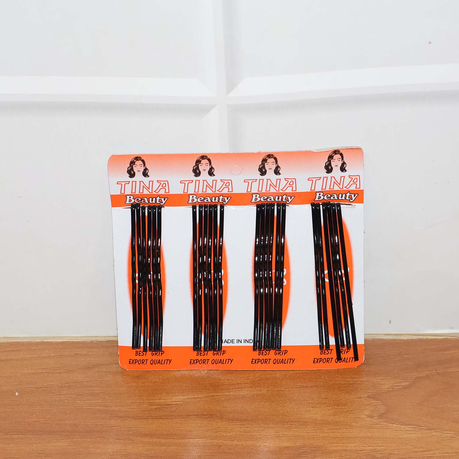 Various black hair bobby pins for everyday hairstyling