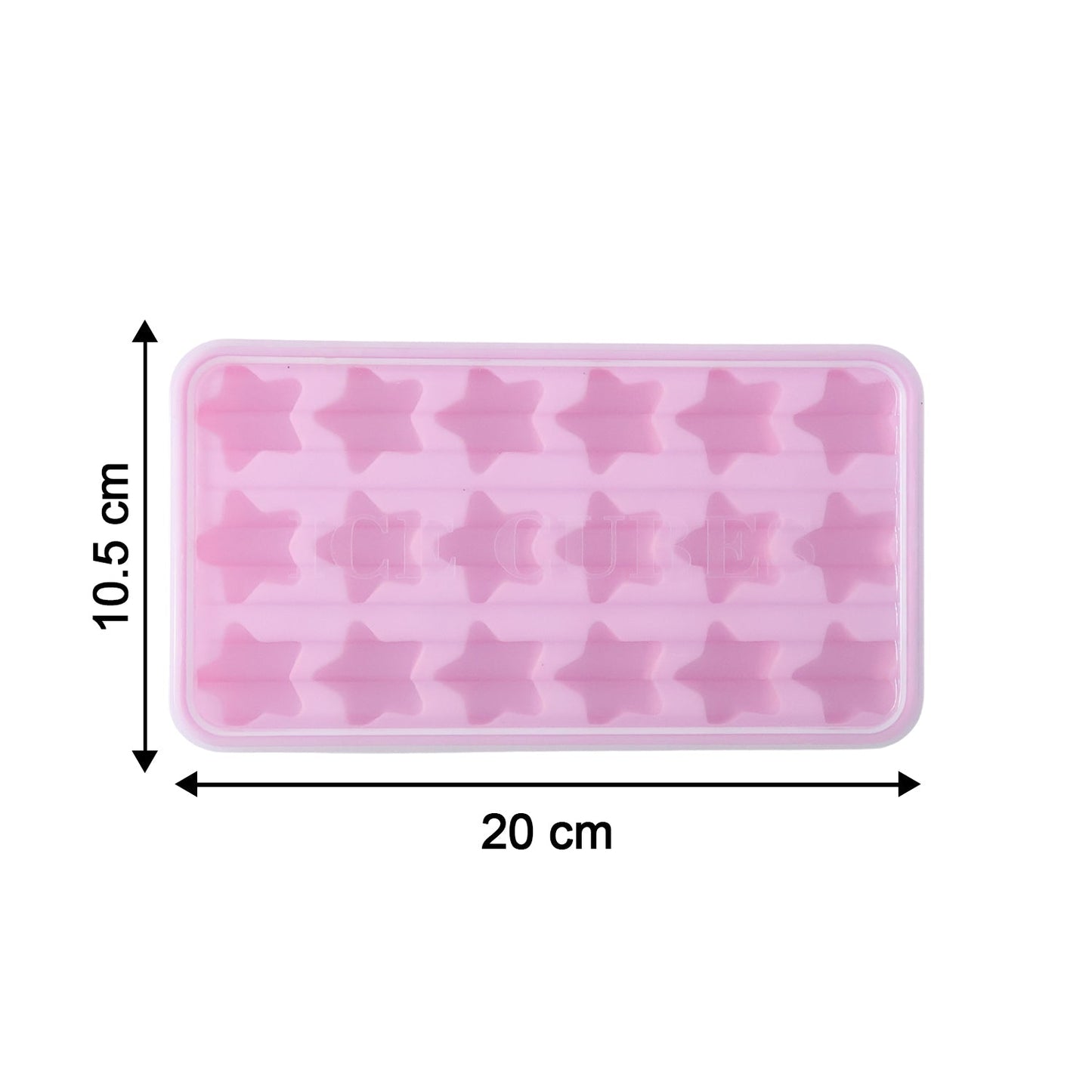 reusable star-shaped ice cube mold for freezer use