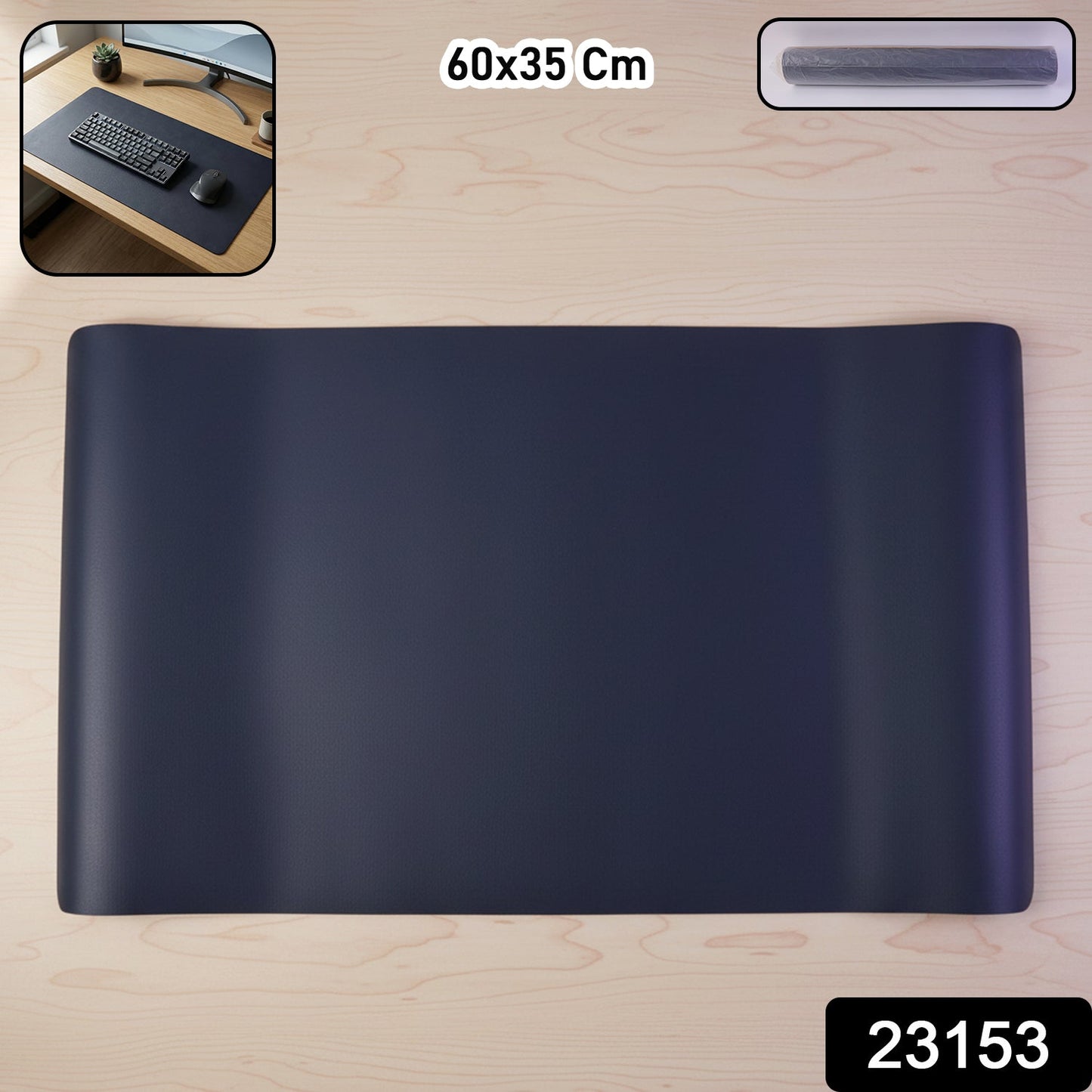 Extended surface mouse pad with anti-slip base