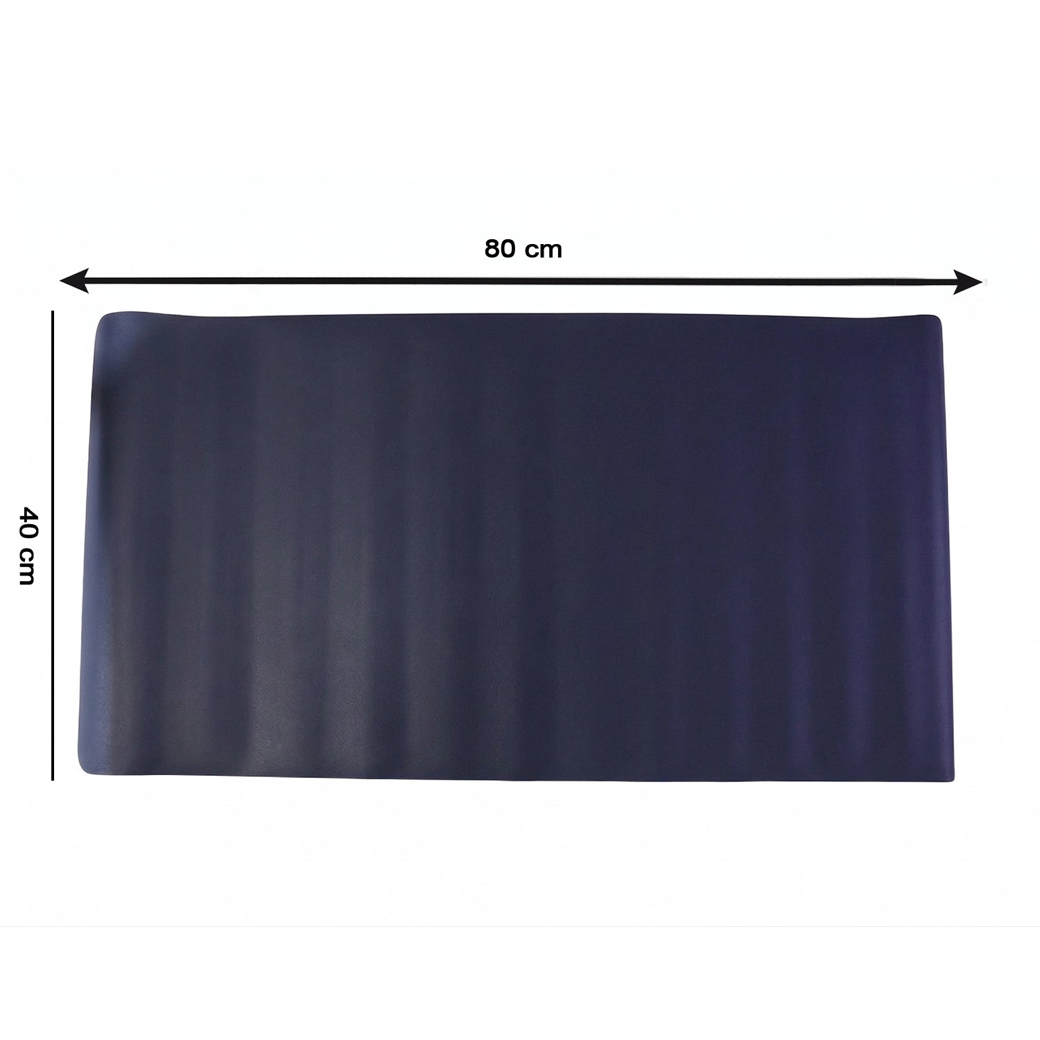 Black desk surface protector mat for office and gaming