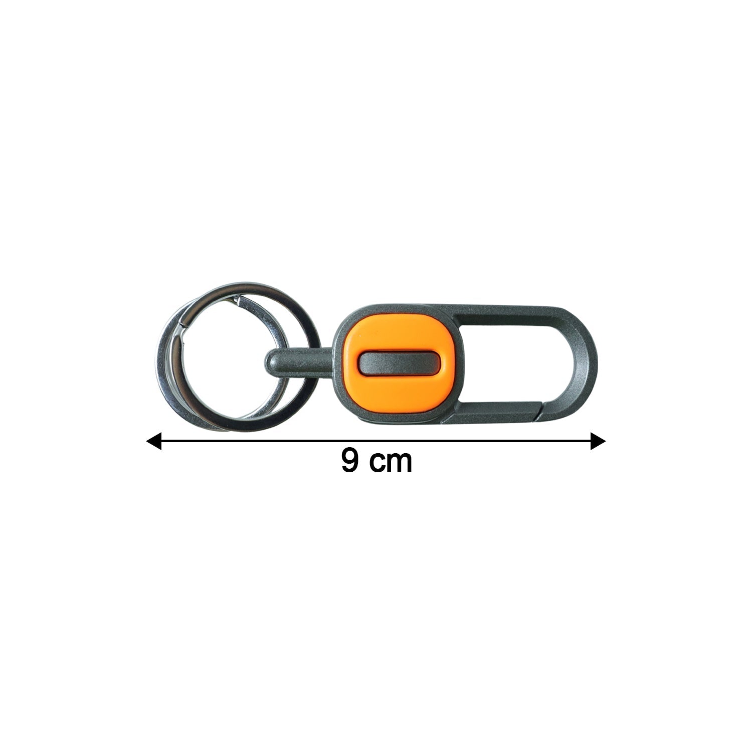 Durable metal alloy carabiner key holder showing quality finish