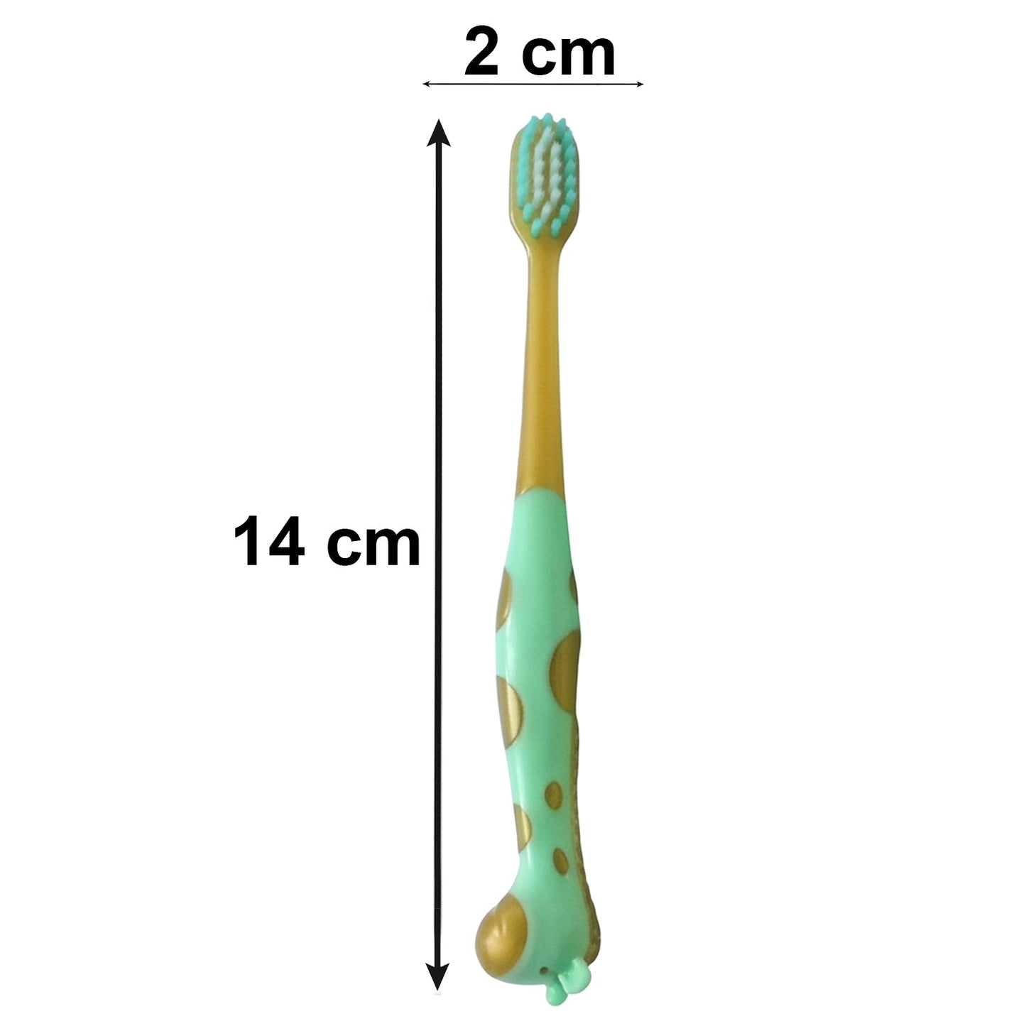 Close-up image of kids toothbrush and animal whistle toy promoting fun oral care