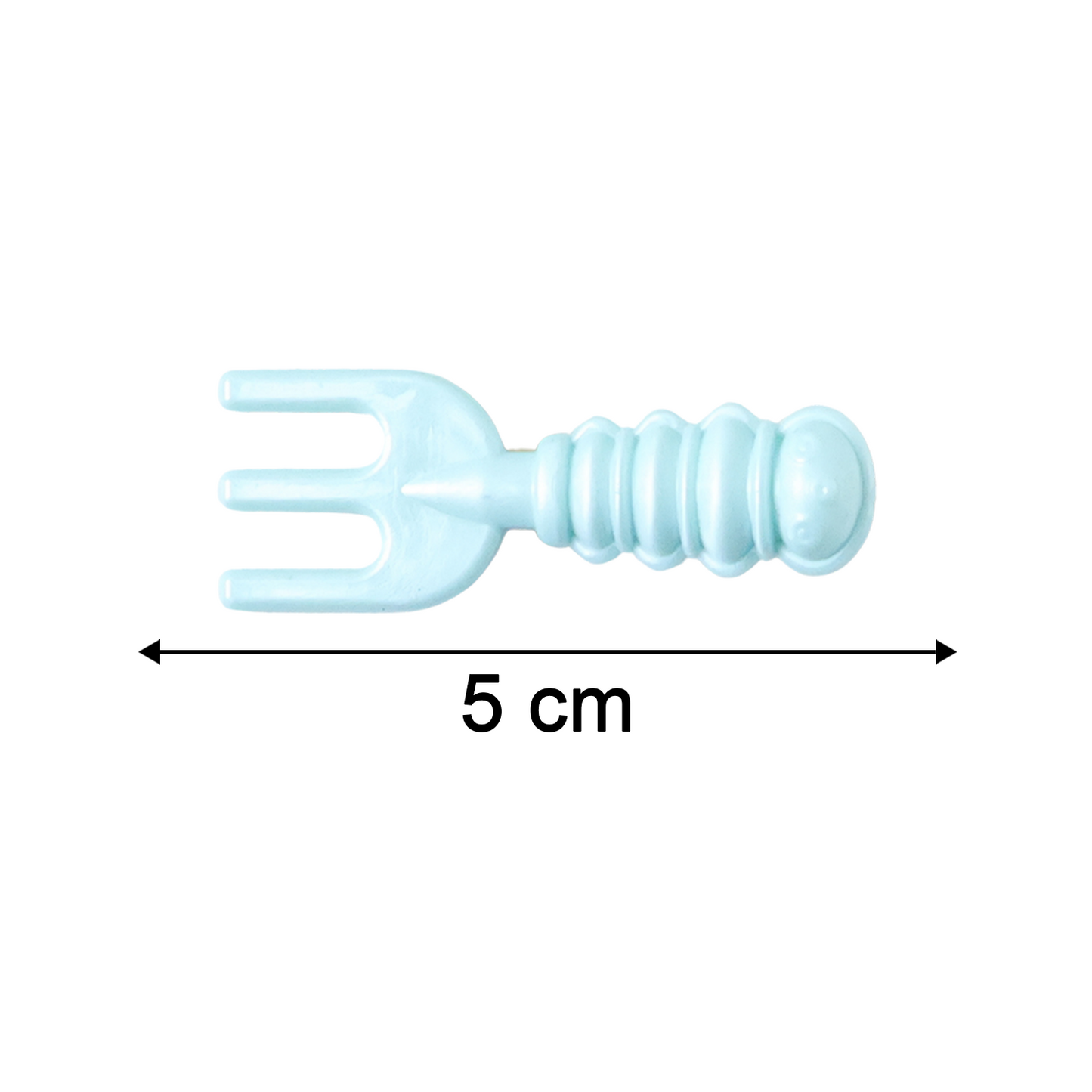Size reference showing compact mini decorative hair clips