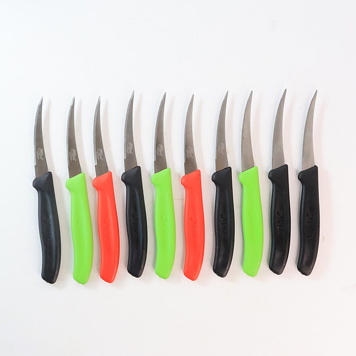 Stainless steel lemon knives with vibrant handles making kitchen tasks easier