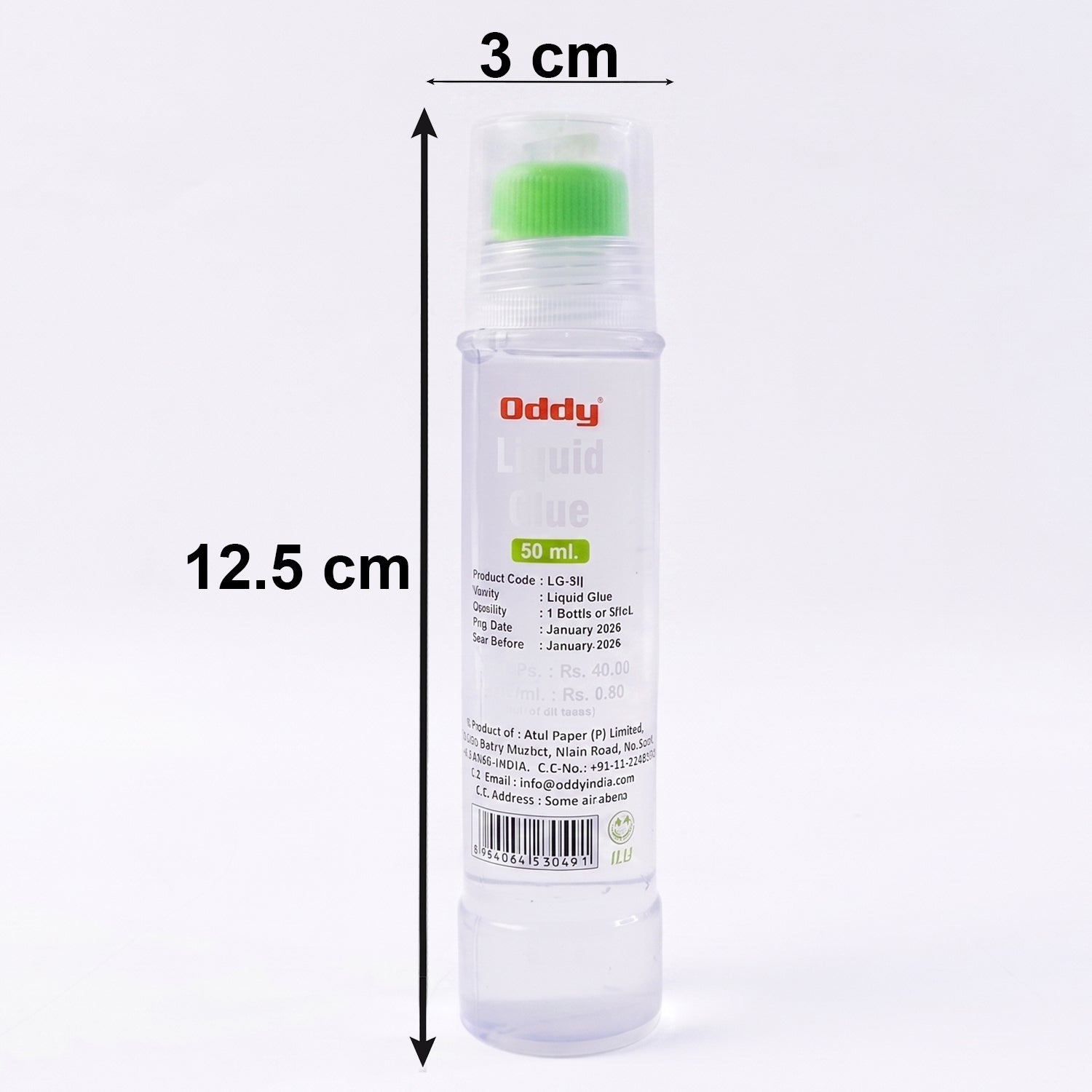 Transparent liquid glue pen for clean application work