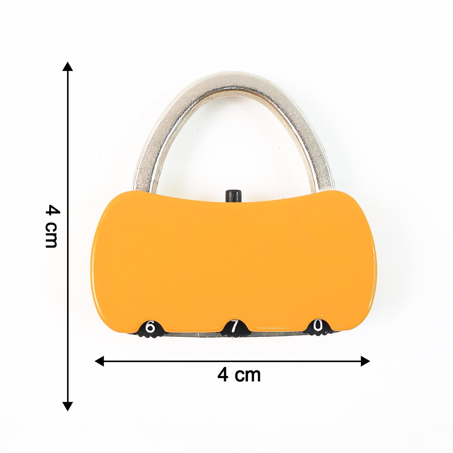 Compact travel lock with resettable 3-digit security code