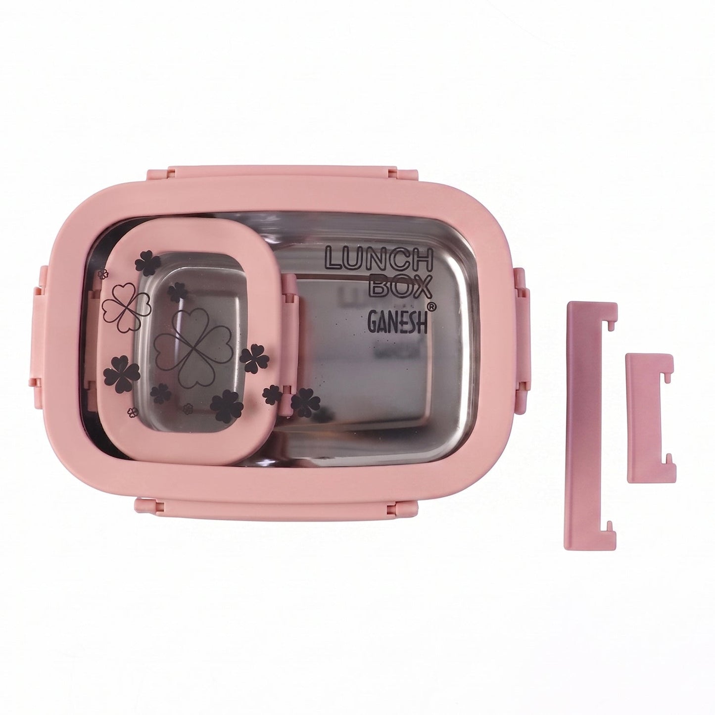 Lunch box set with snack container and spoon