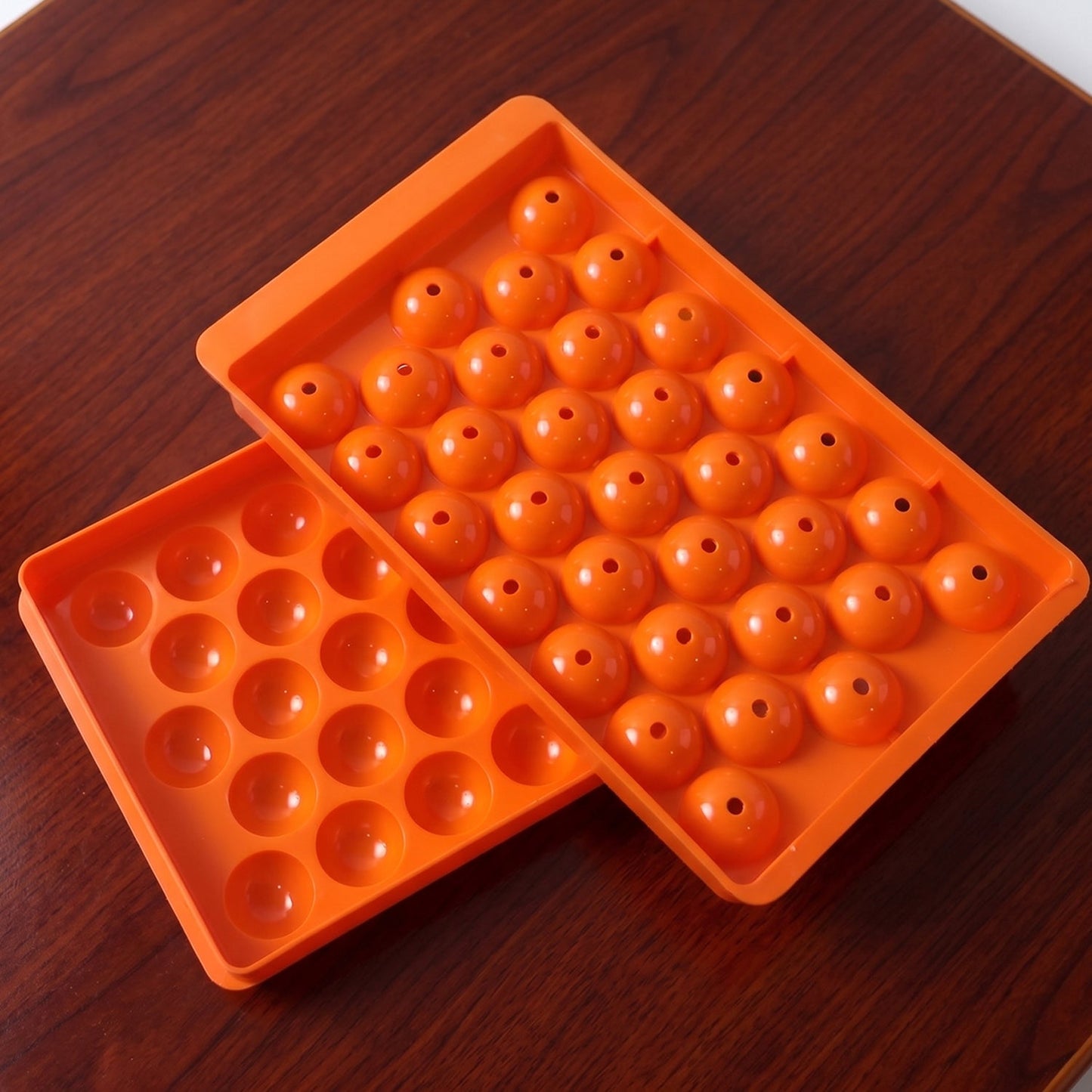 Baking candy maker mold in orange