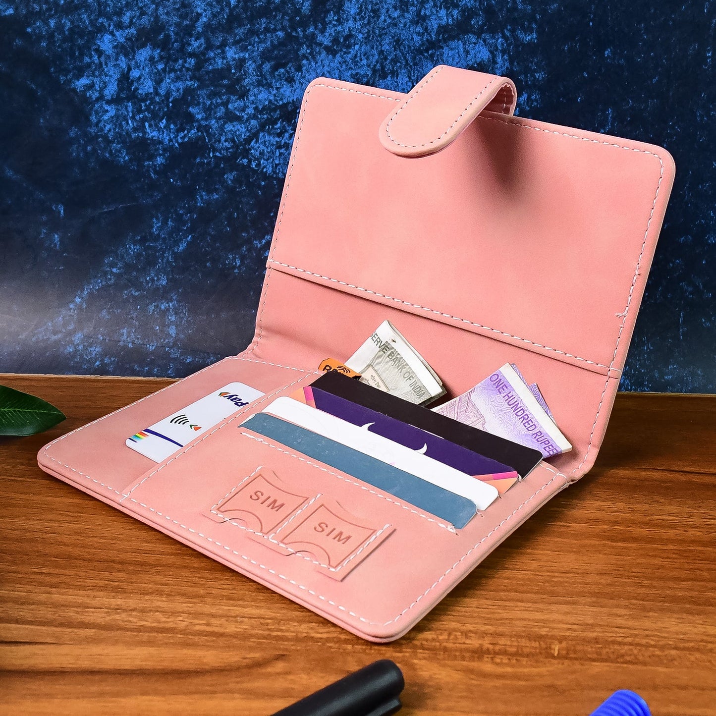 Compact and lightweight travel passport holder wallet for easy portability