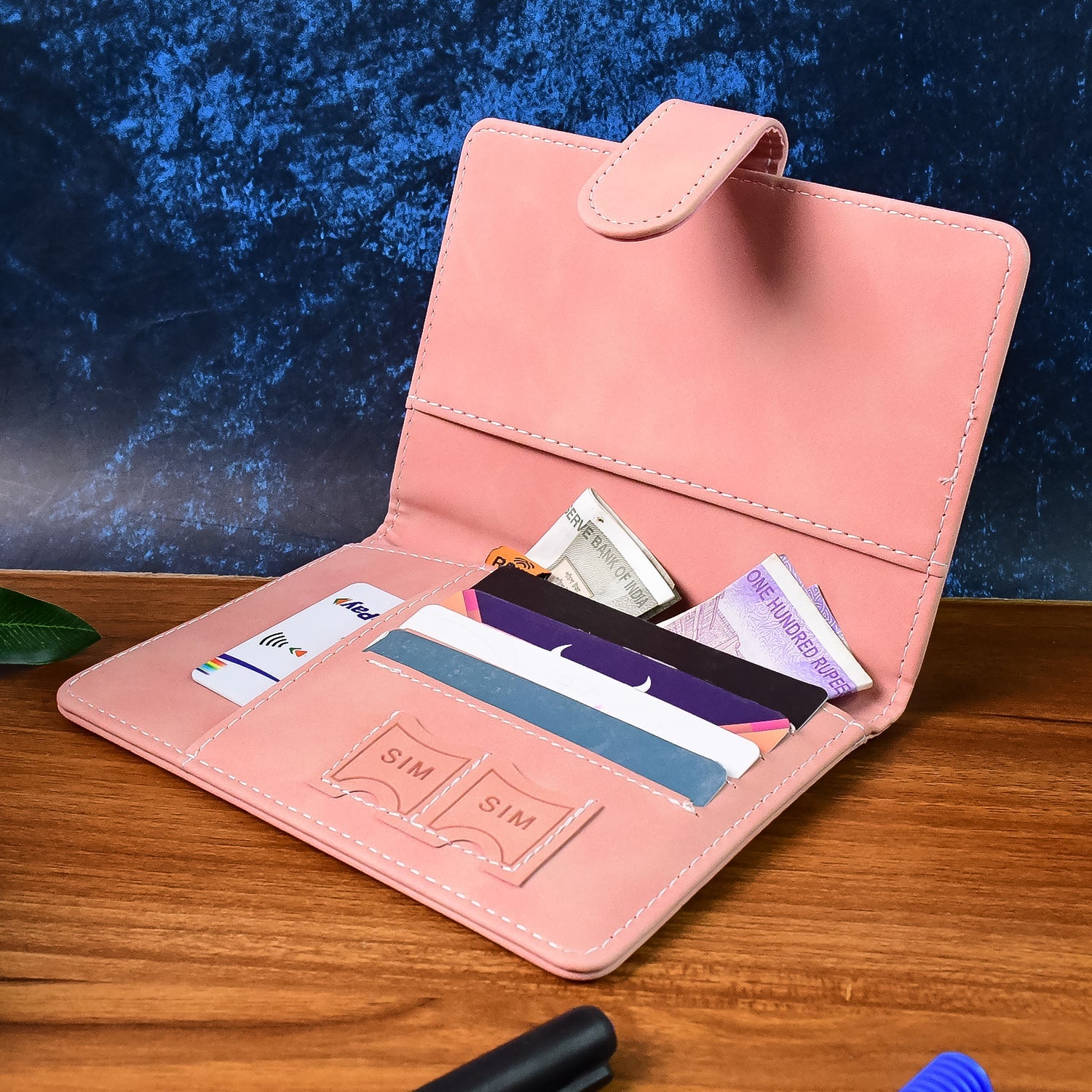 Compact and lightweight travel passport holder wallet for easy portability