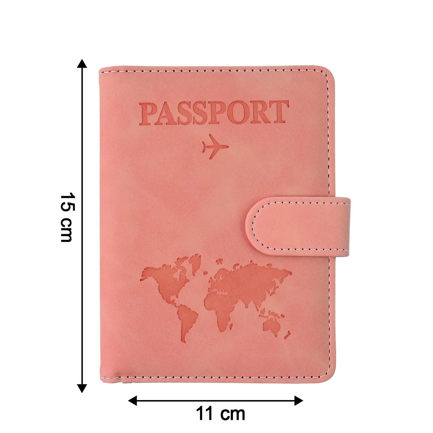 Inner compartments of travel passport holder showing card and SIM slots