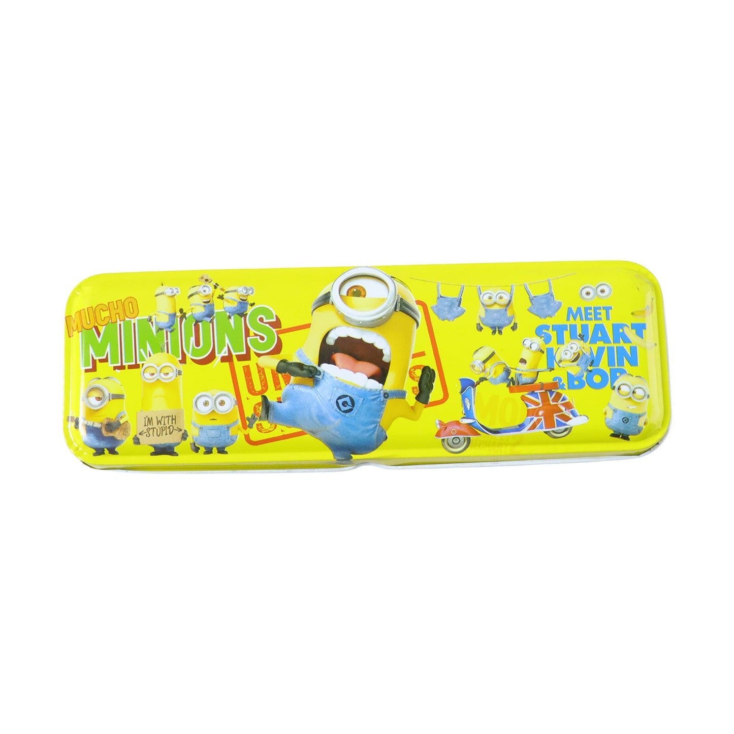 Cartoon-themed school pencil box for kids, compact and stylish