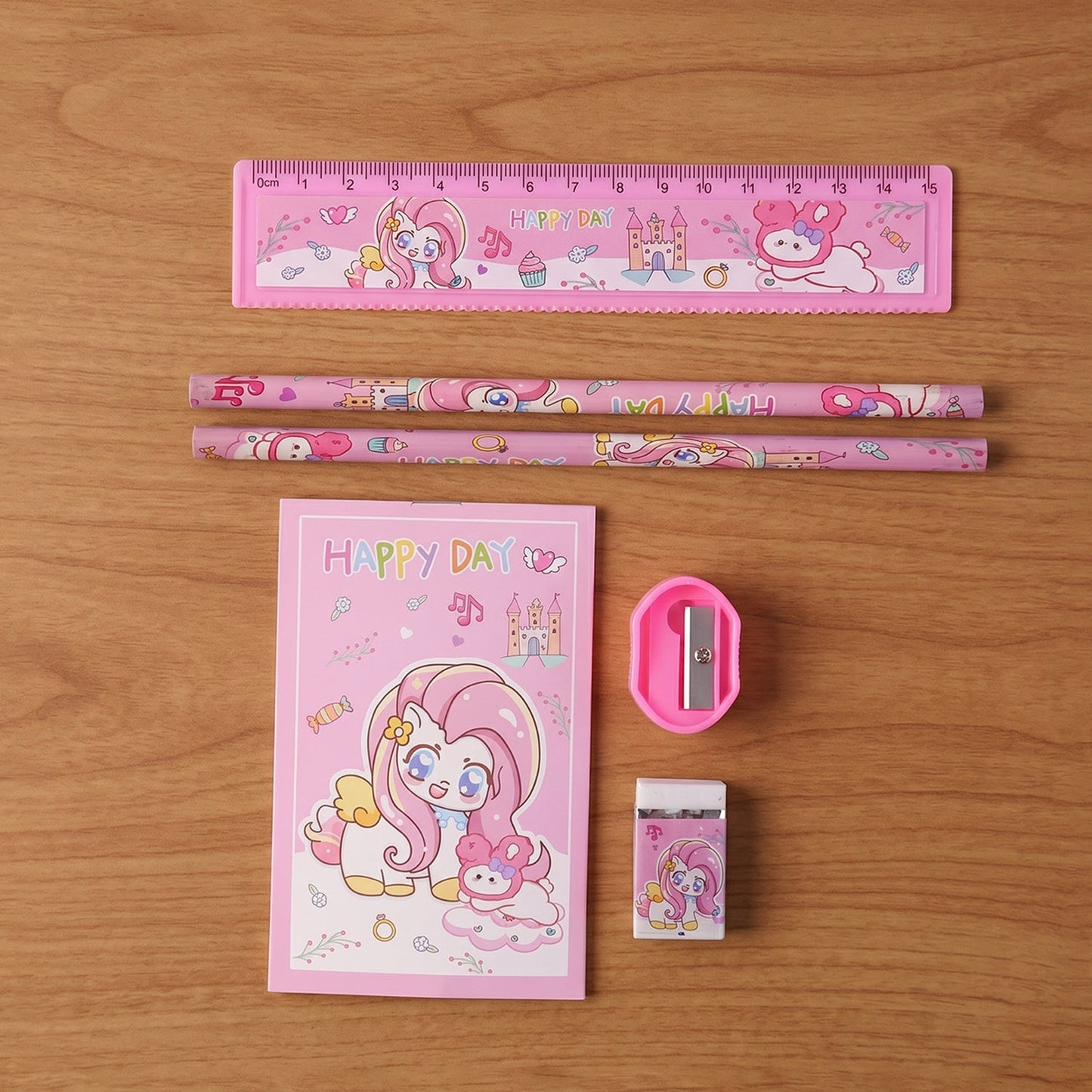 Vibrant school supplies gift set for children