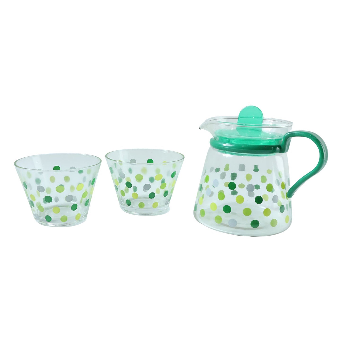 Pair of matching glass tea cups from set