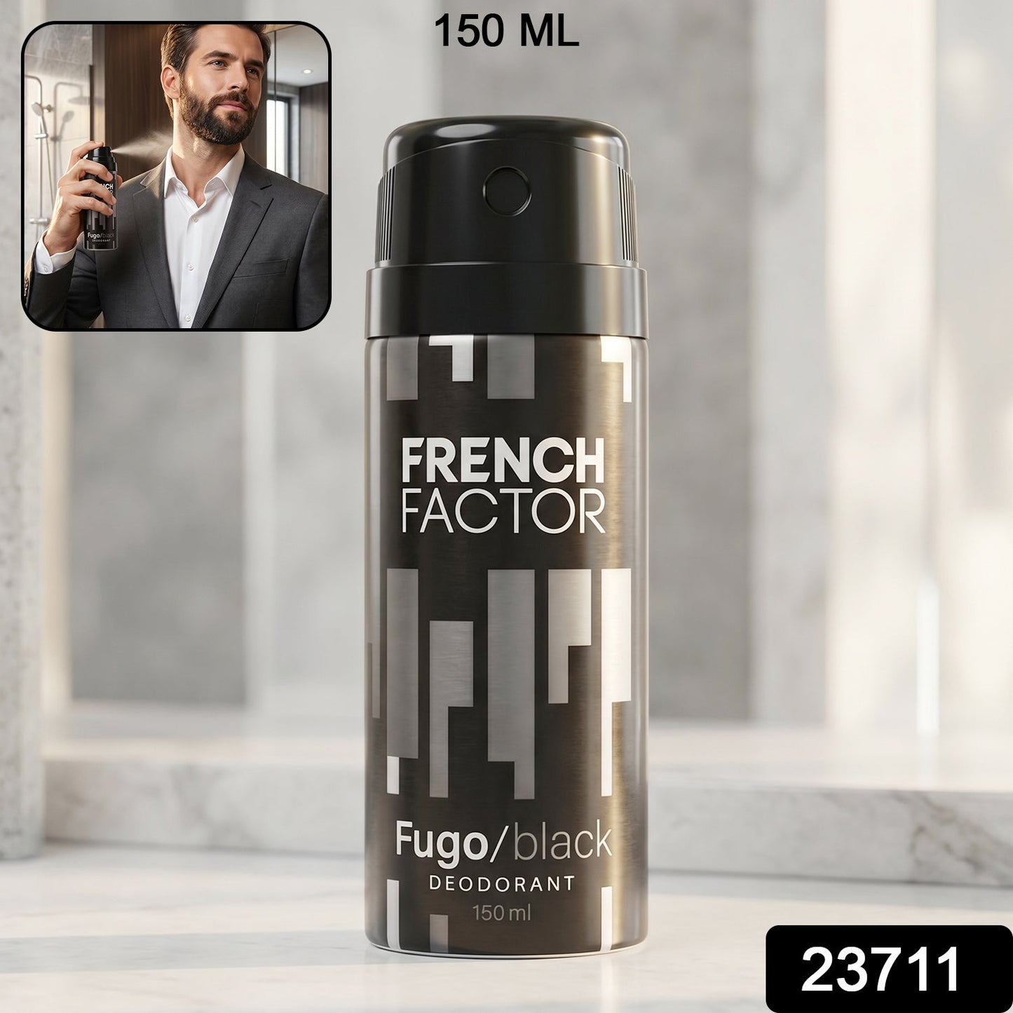 French Factor men's deodorant spray in 150 ML size