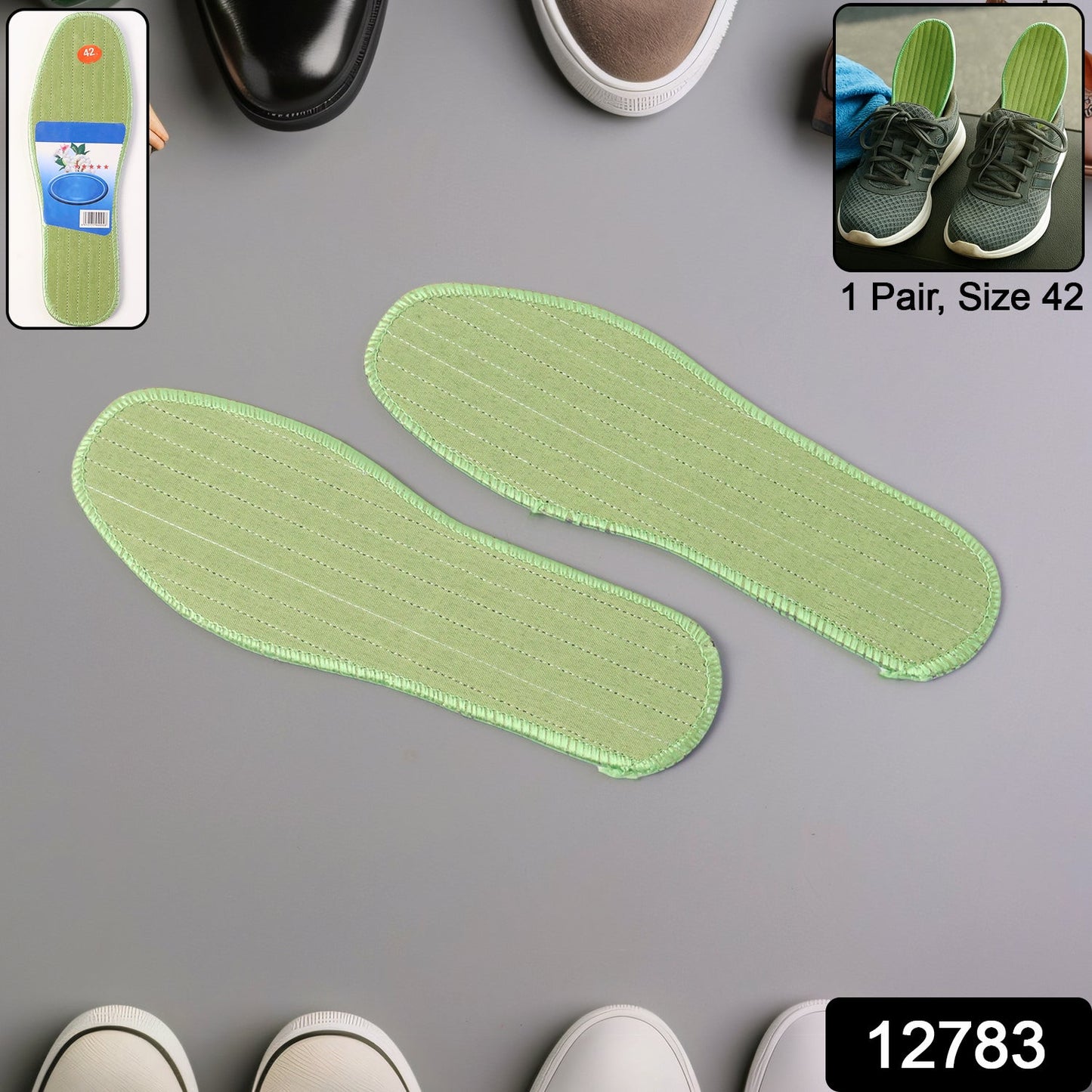 Comfort shoe insoles for size 42 shoes with premium cushioning