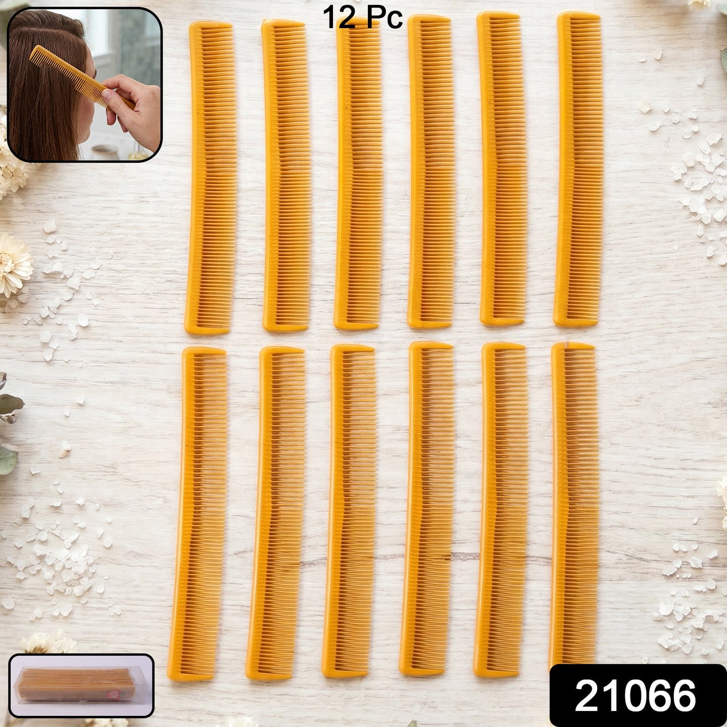 High-quality plastic styling combs with anti-static design for smooth hair