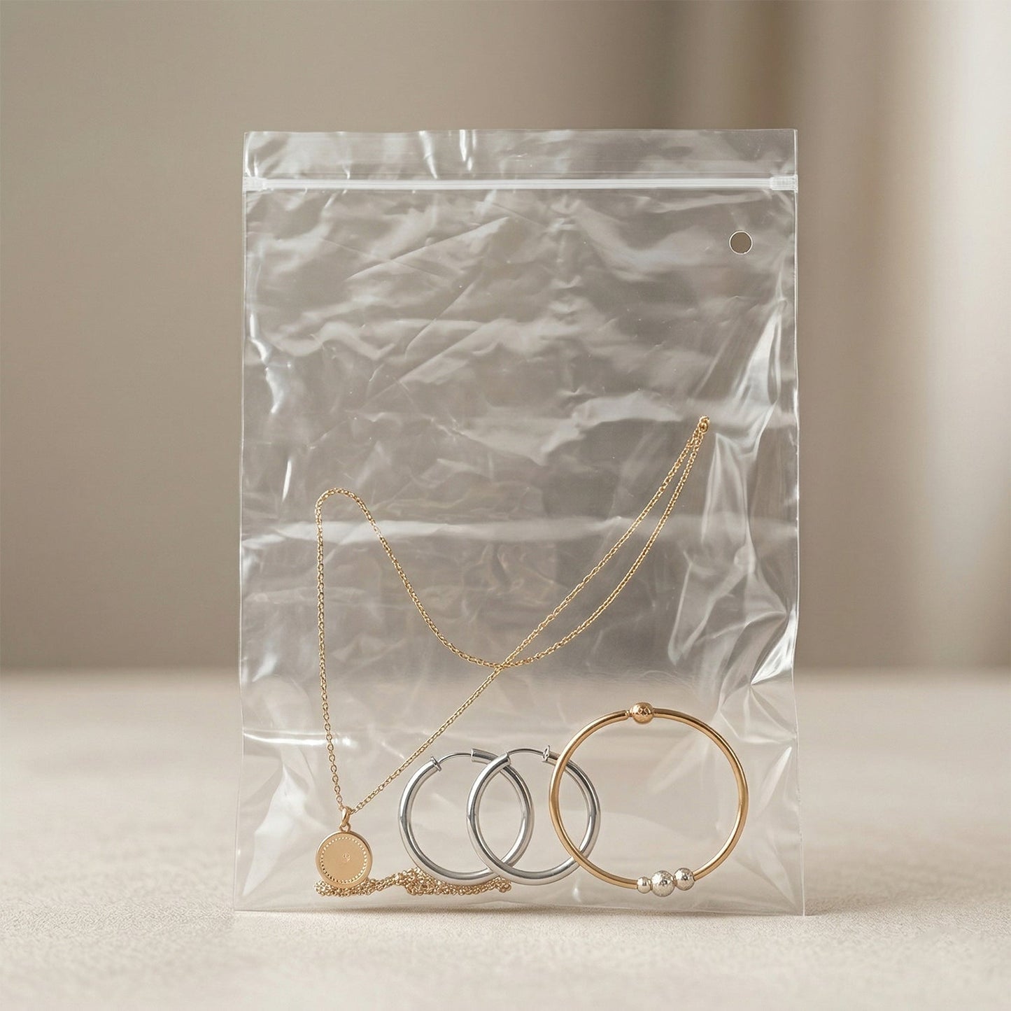 Plastic pouch bag for organizing various items