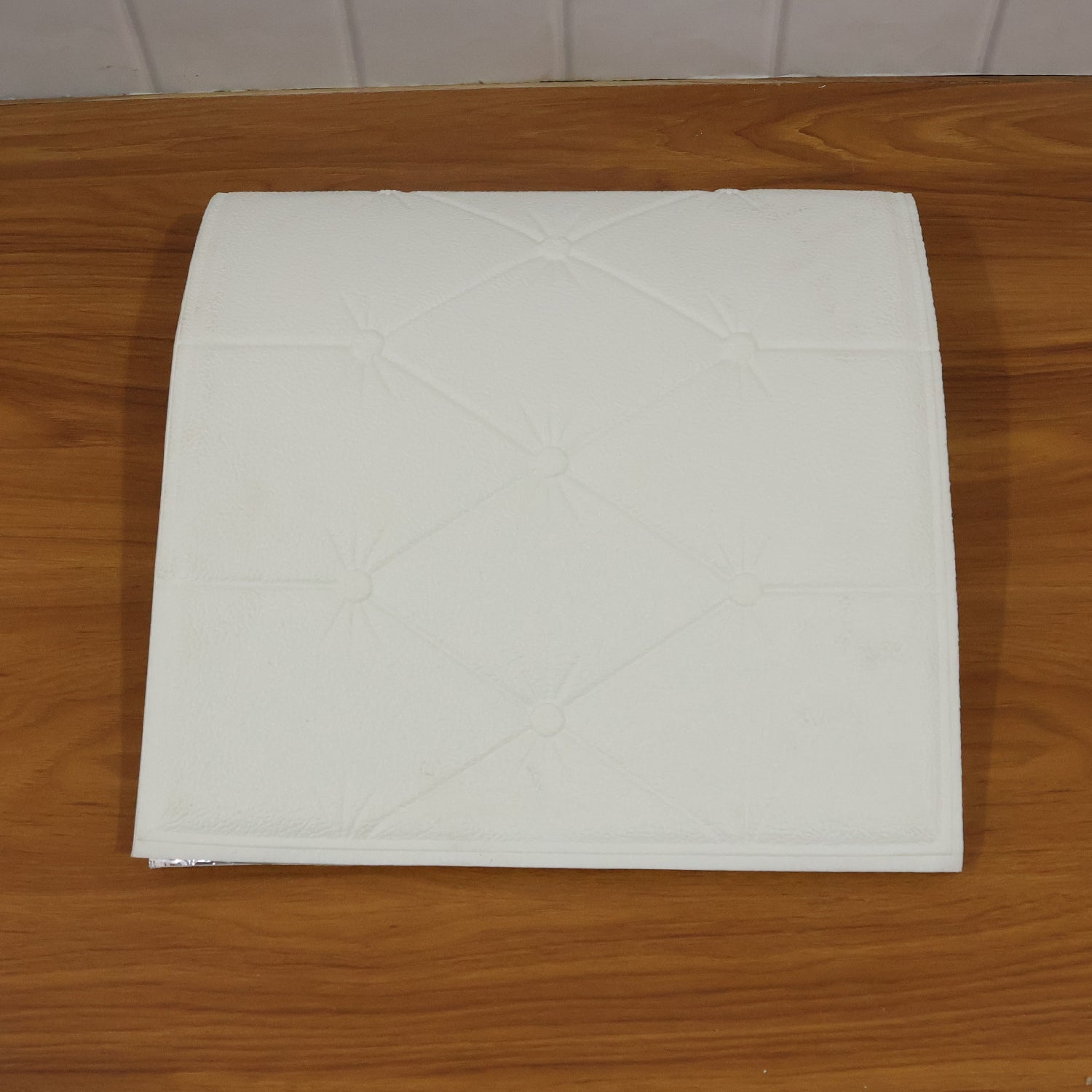 DIY self adhesive white wall decor panel