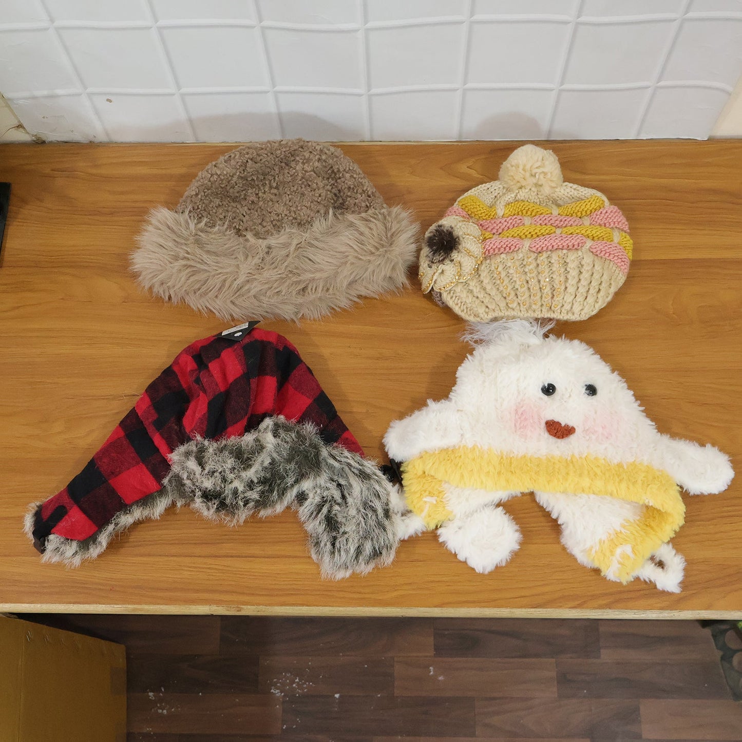 Person wearing all-season woolen and summer cap in outdoor setting